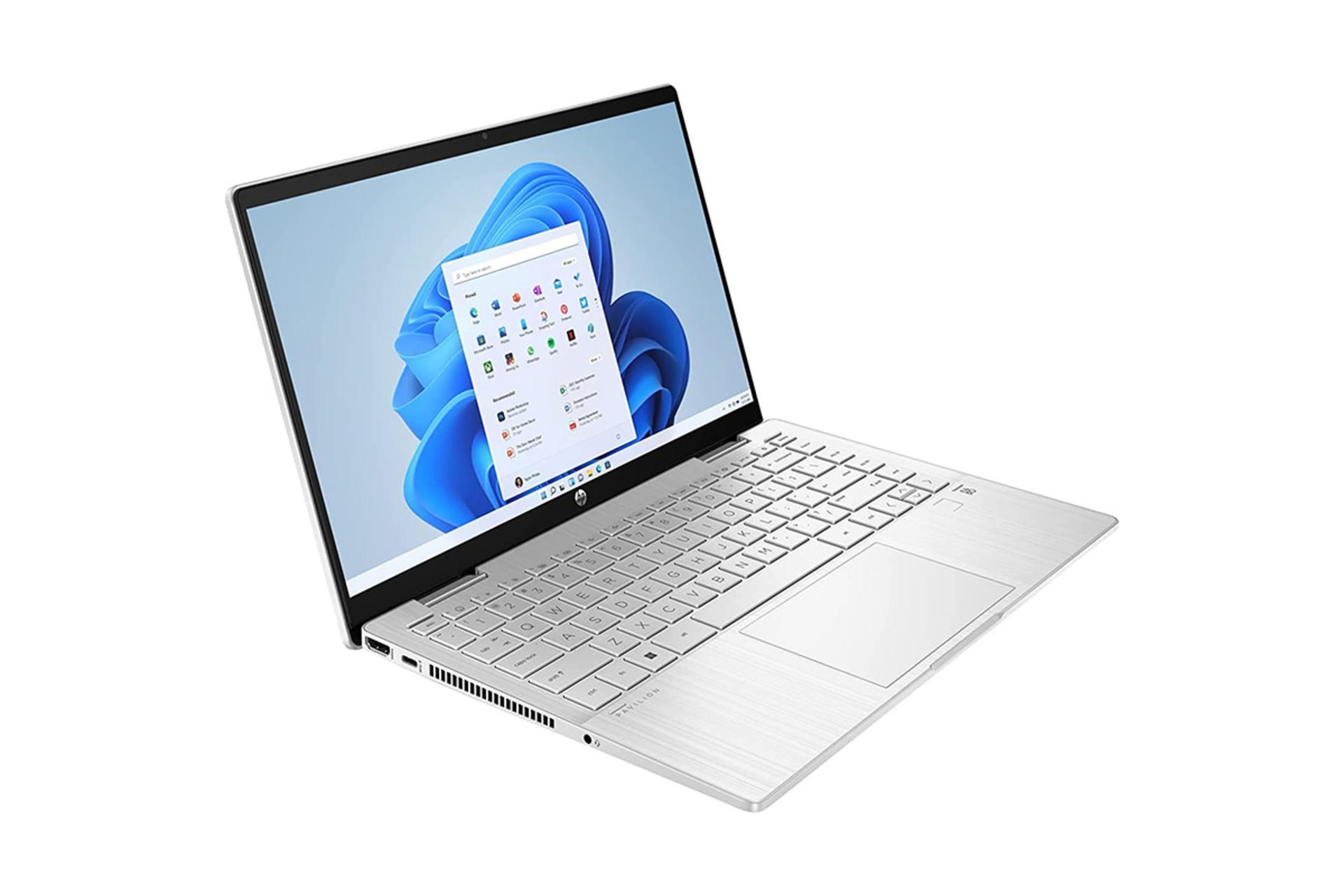 لپ تاپ اچ پی HP Pavilion X360 14 DY2050WM نمای چپ و درگاه ها