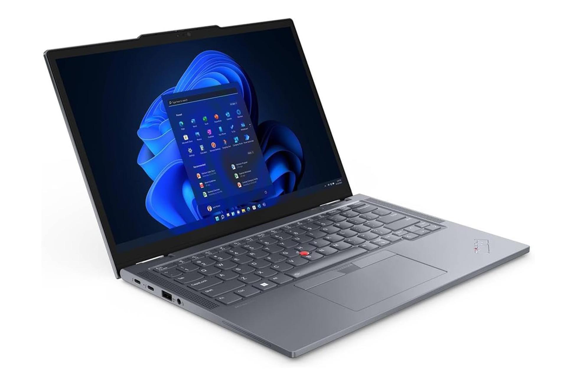 لپ تاپ لنوو Lenovo ThinkPad X13 Yoga Gen 4 نمای چپ و درگاه ها