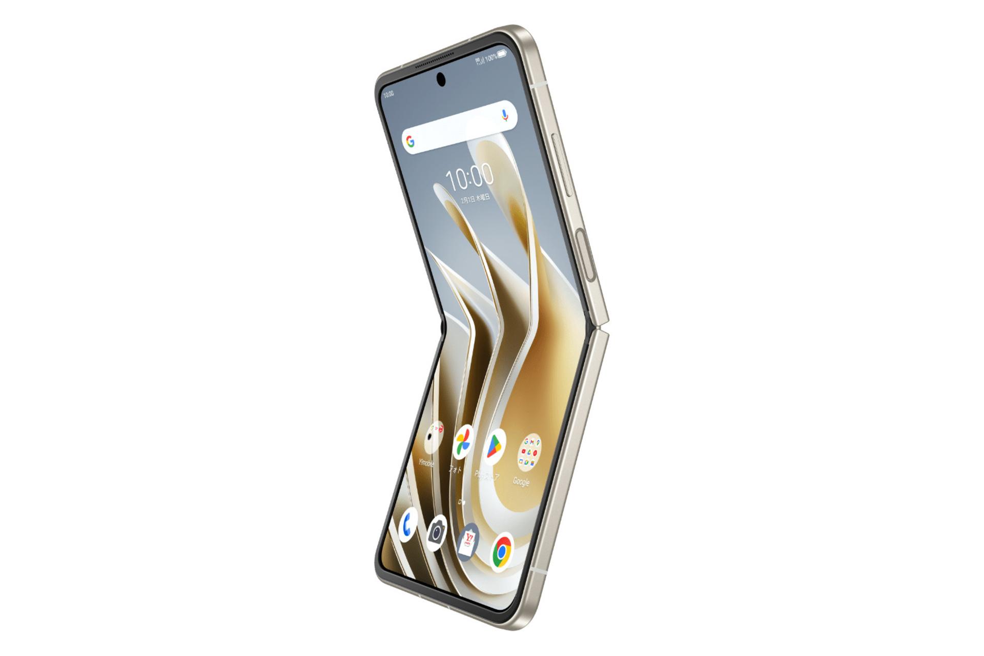 پنل جلو و صفحه نمایش گوشی موبایل لیبرو فلیپ زد تی ای طلایی / ZTE Libero Flip
