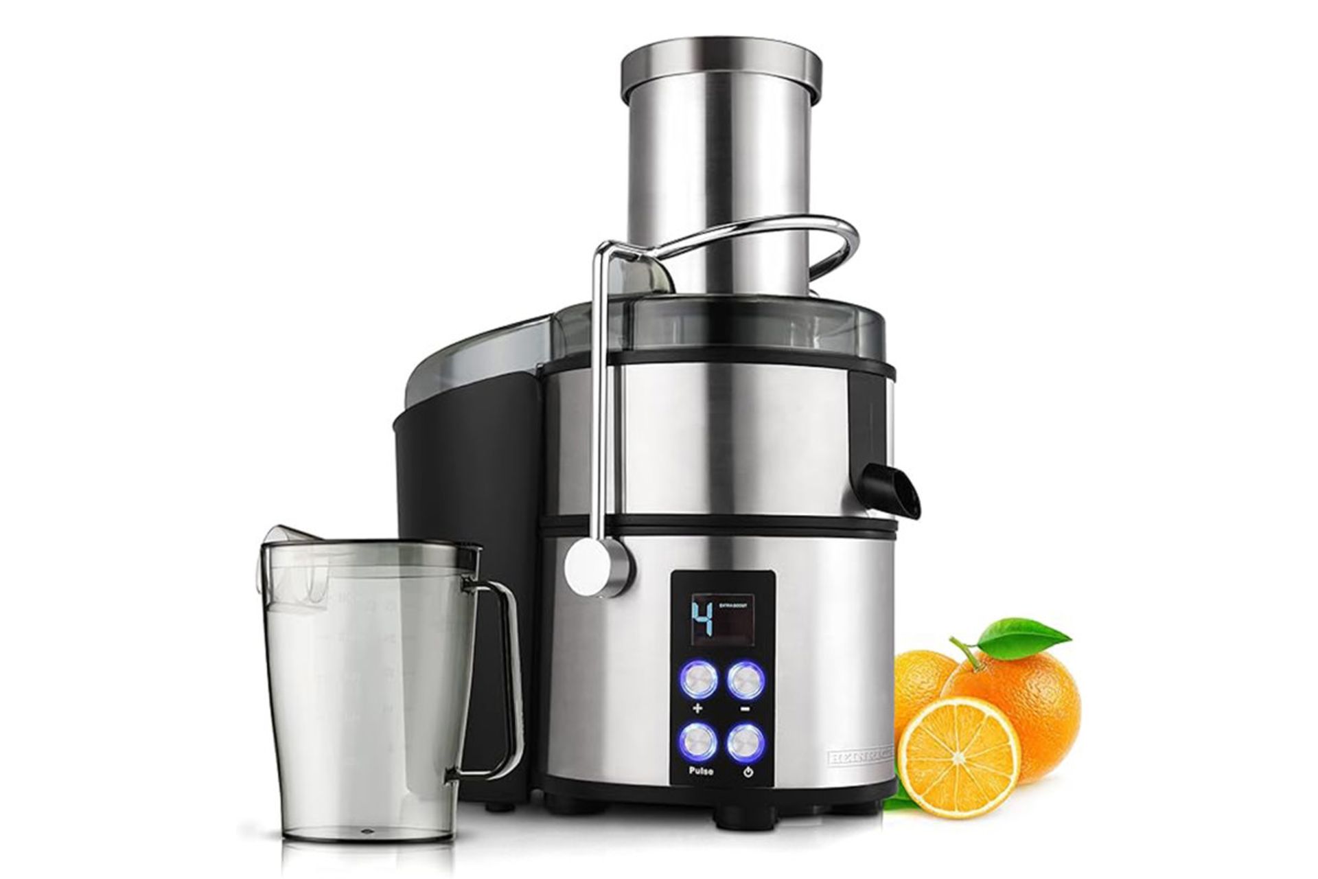 نمای جلوی آبمیوه‌گیری هنریچ HPJ 8694 همراه با پارچ