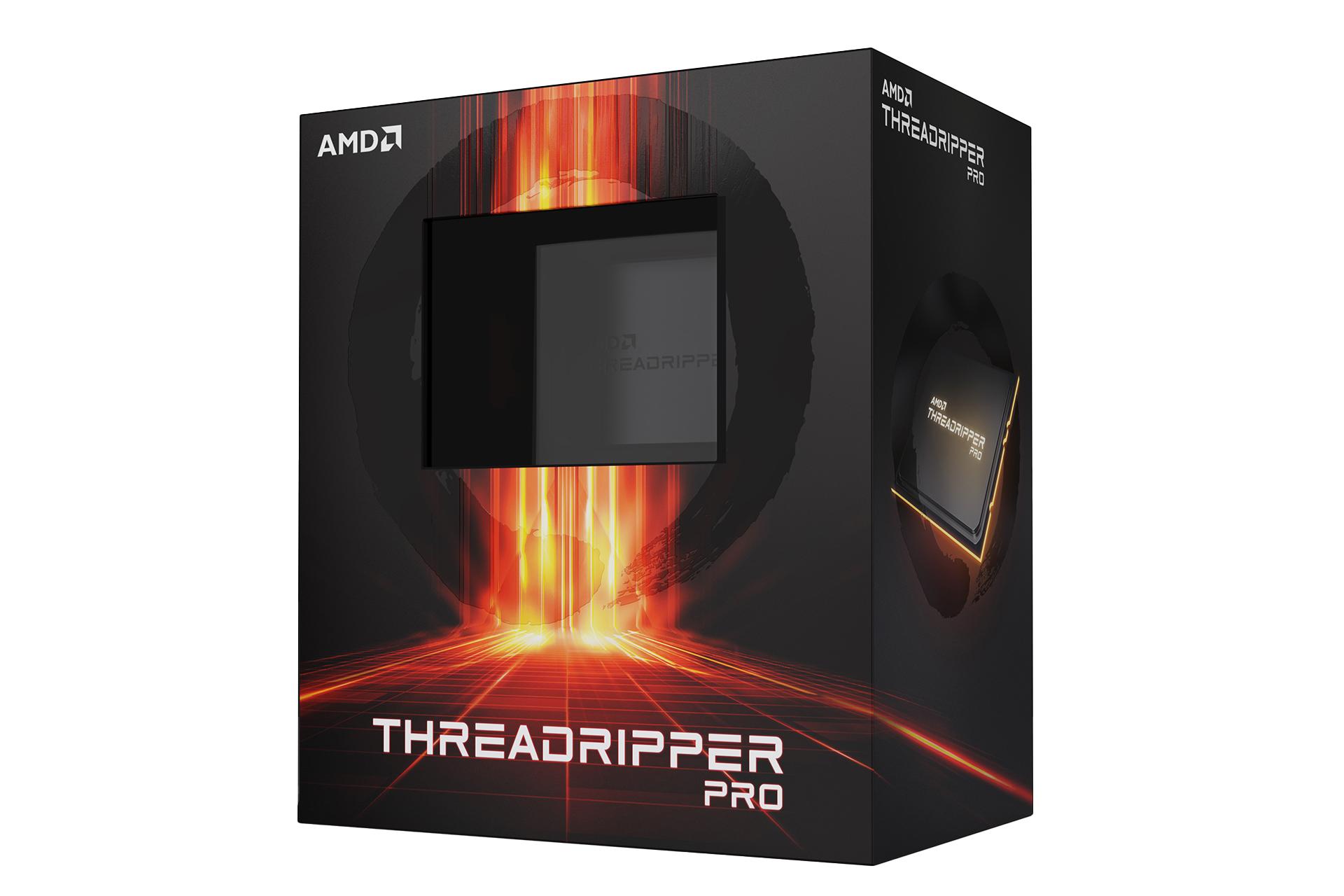 نمای سمت راست جعبه پردازنده AMD رایزن تردریپر پرو / AMD Ryzen Threadripper PRO