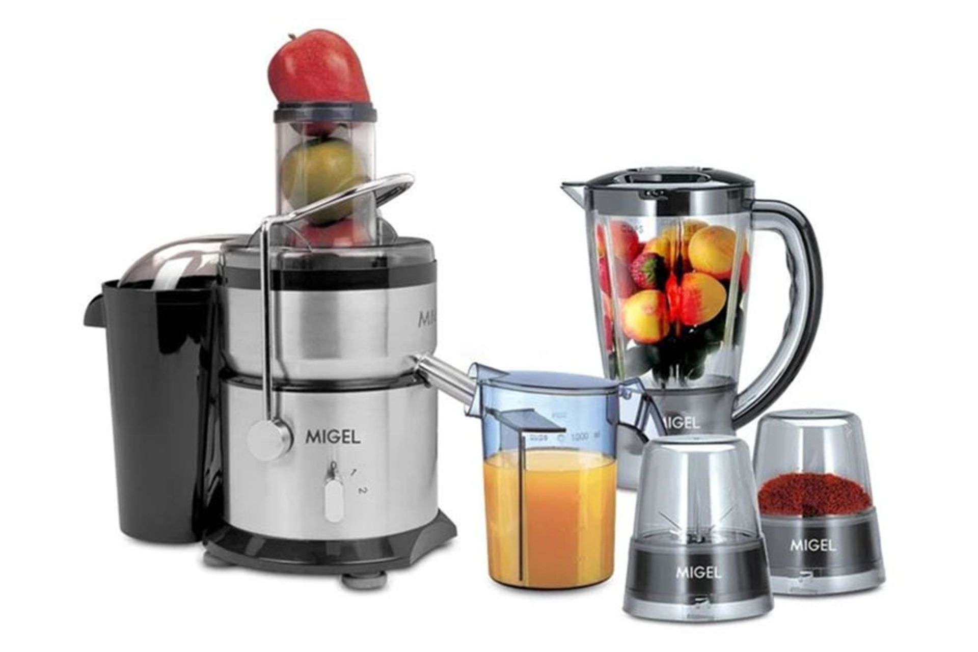 نمای روبه رو  آبمیوه‌گیری 4کاره میگل GPJ 182