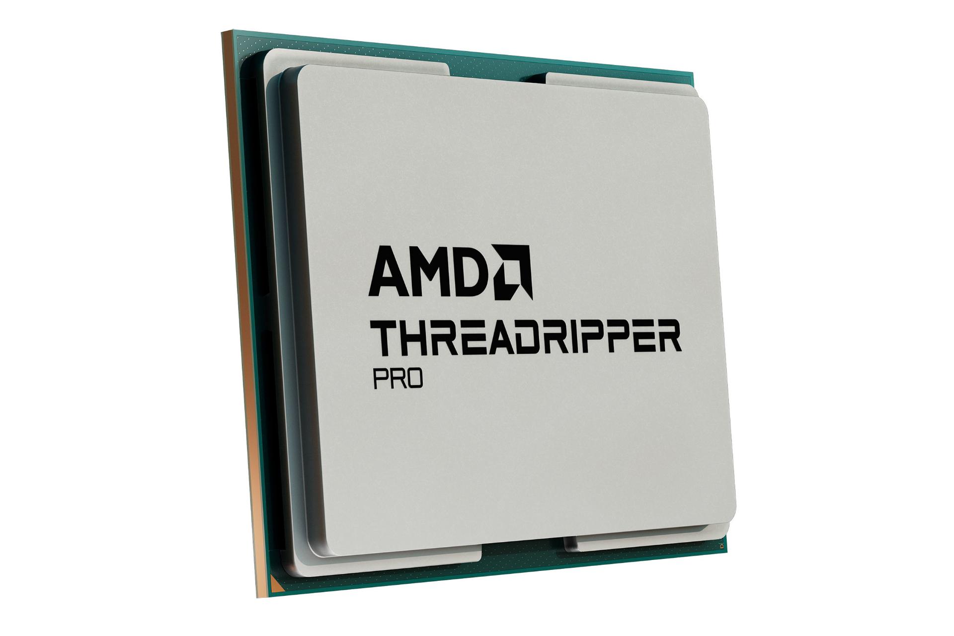 نمای نیمرخ سمت چپ پردازنده AMD رایزن تردریپر پرو سری 7900 / AMD Ryzen Threadripper PRO 7900 Series