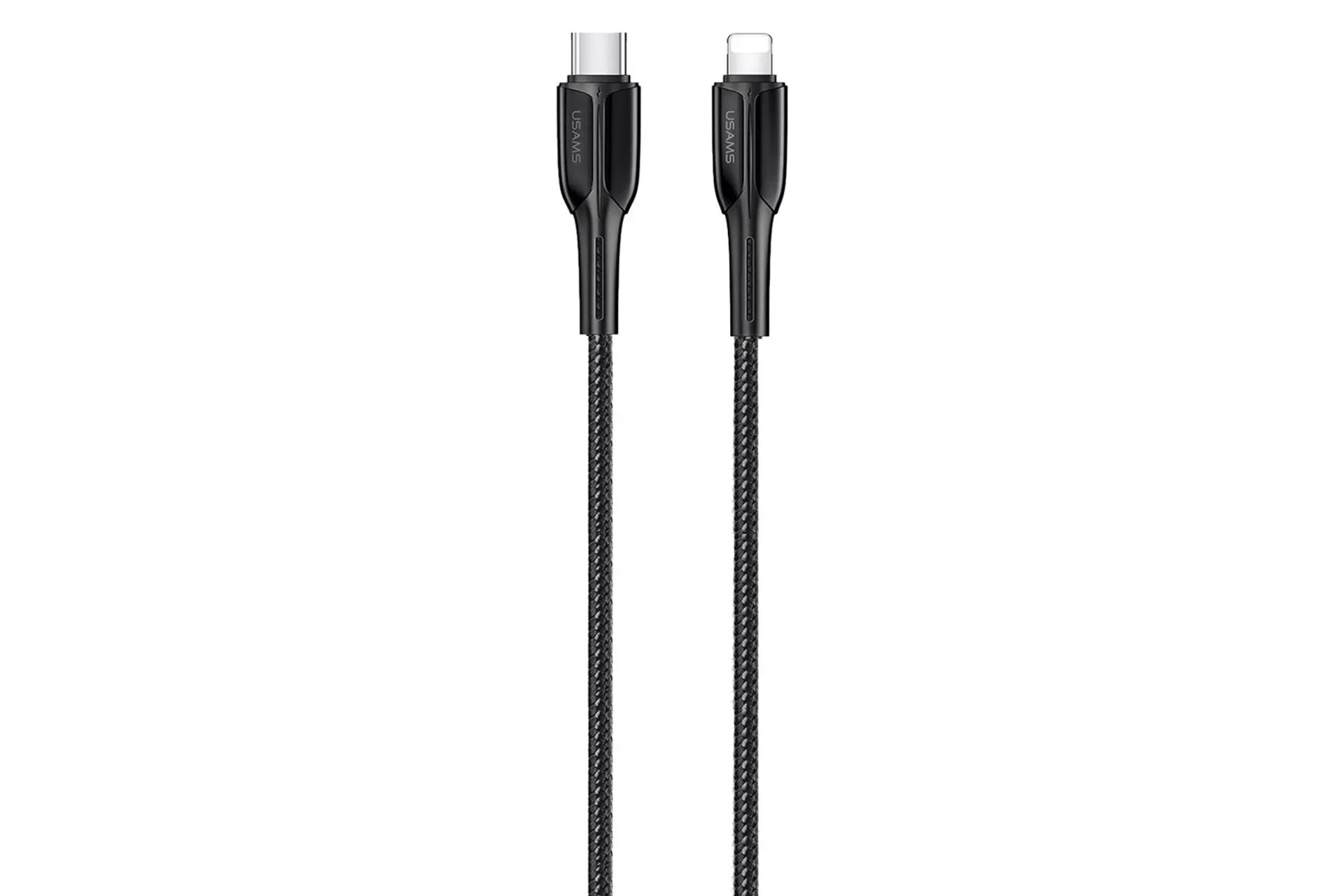 کابل شارژ USB یوسمز Type-C به Lightning مدل U-42 با طول 1.2 متر مشکی