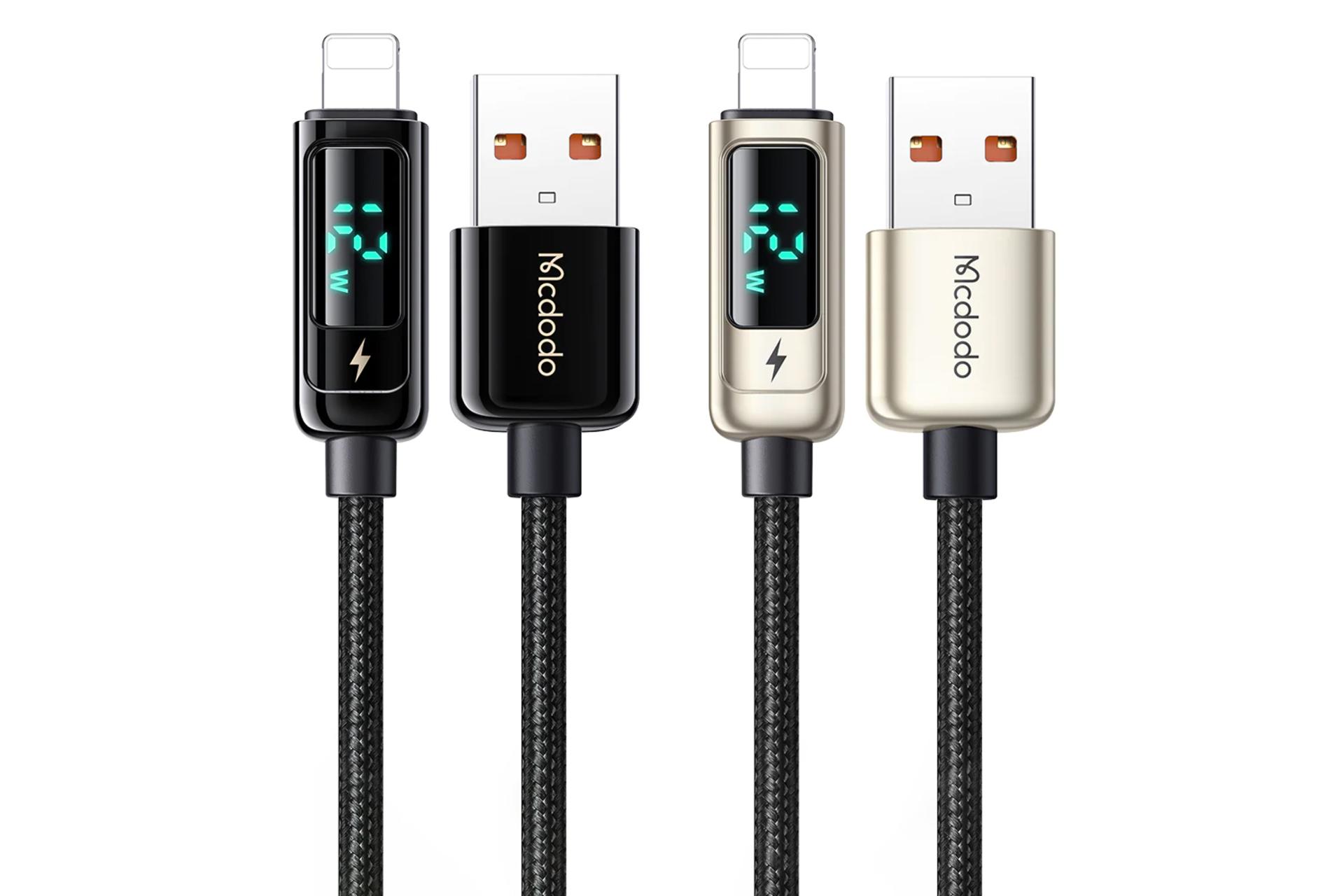 رنگ بندی کابل شارژ USB مک دودو Type-A به Lightning مدل CA-994 با طول 1.2 متر