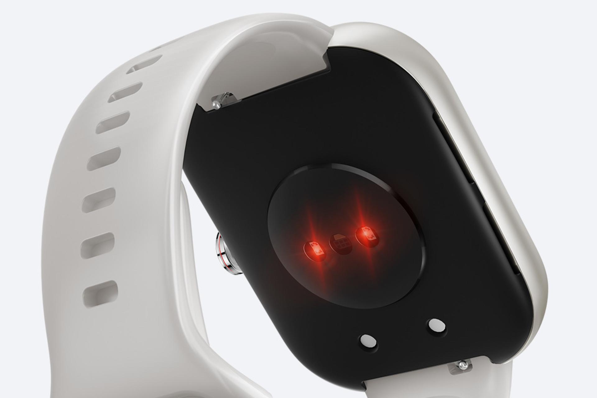 پشت ساعت هوشمند آنر HONOR Choice Watch به همراه سنسورهای سلامتی