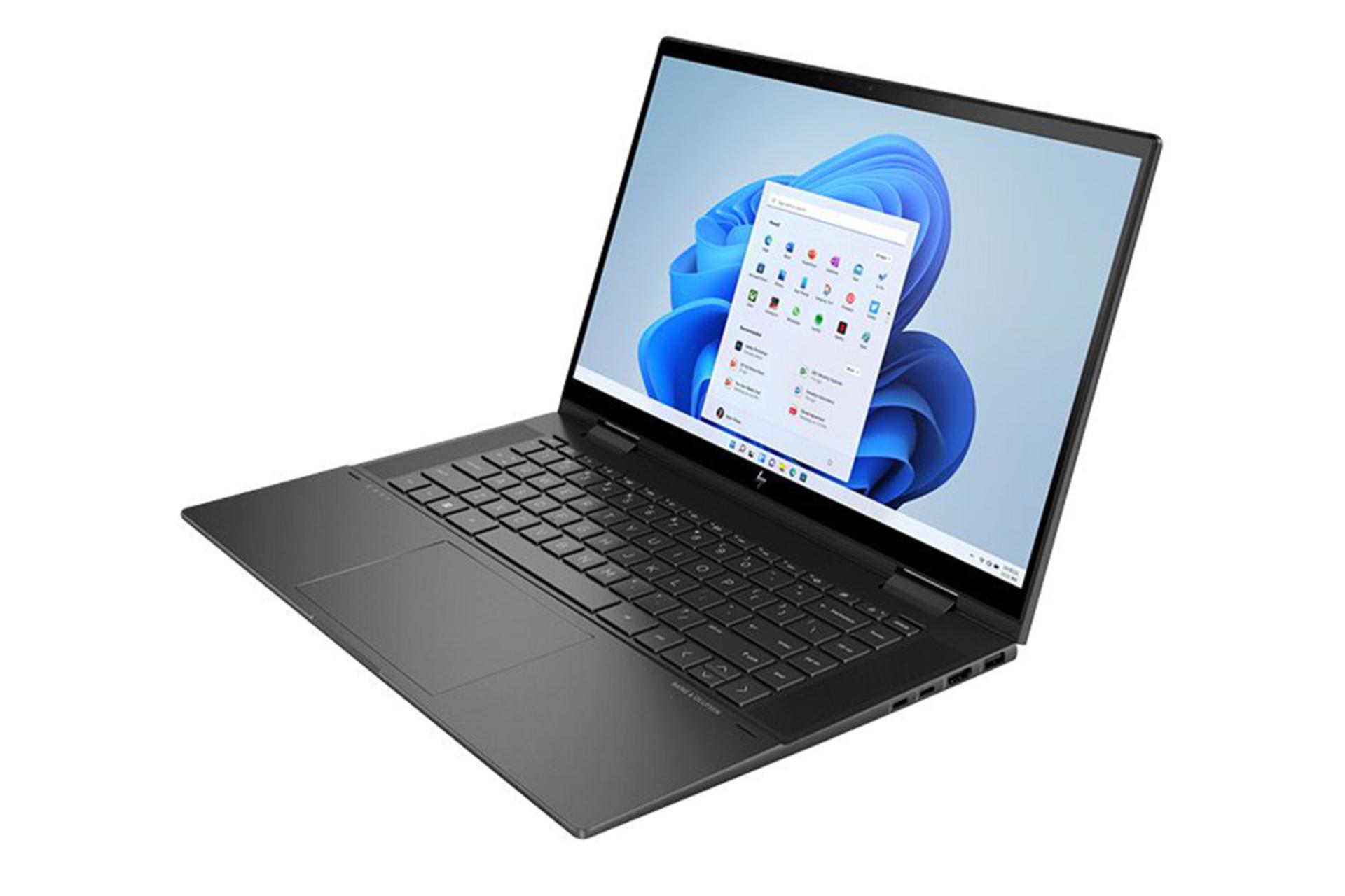 لپ تاپ اچ پی HP Envy X360 15-EU1026NR نمای راست صفحه نمایش و درگاه ها