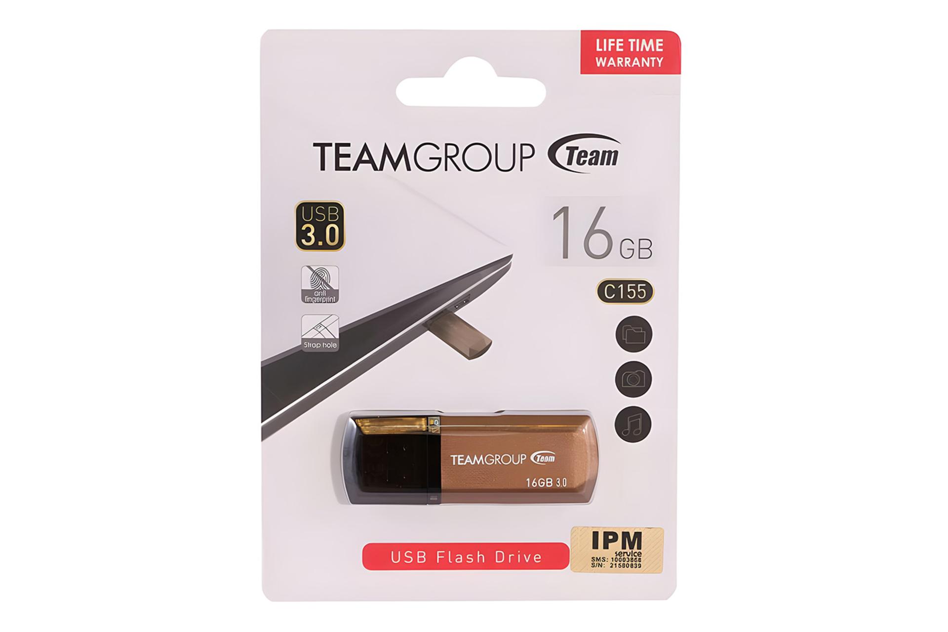 جعبه فلش مموری تیم گروپ TEAMGROUP C155 16GB USB 3.0