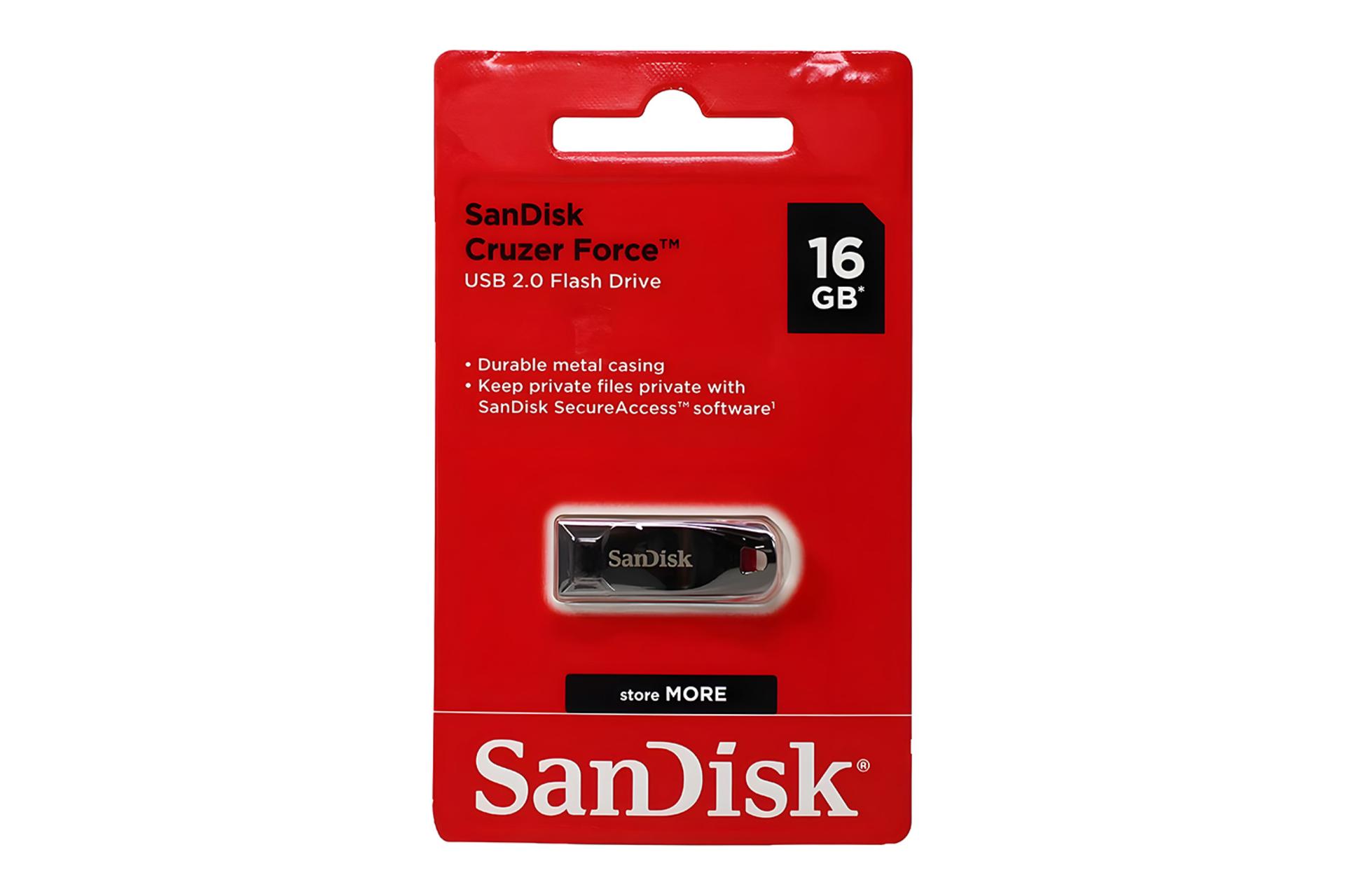 جعبه فلش مموری سن دیسک SanDisk Cruzer Force 16GB USB 2.0