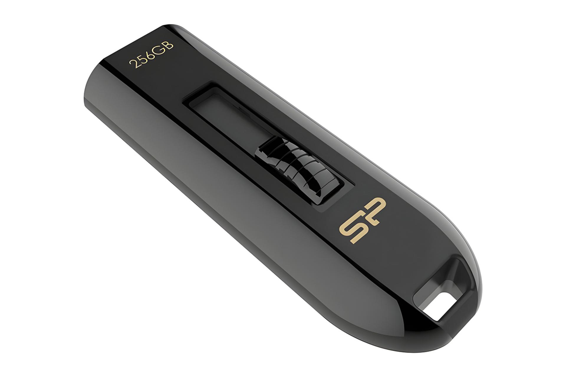 نمای کناری فلش مموری سیلیکون پاور Silicon Power Blaze B21 256GB USB 3.1