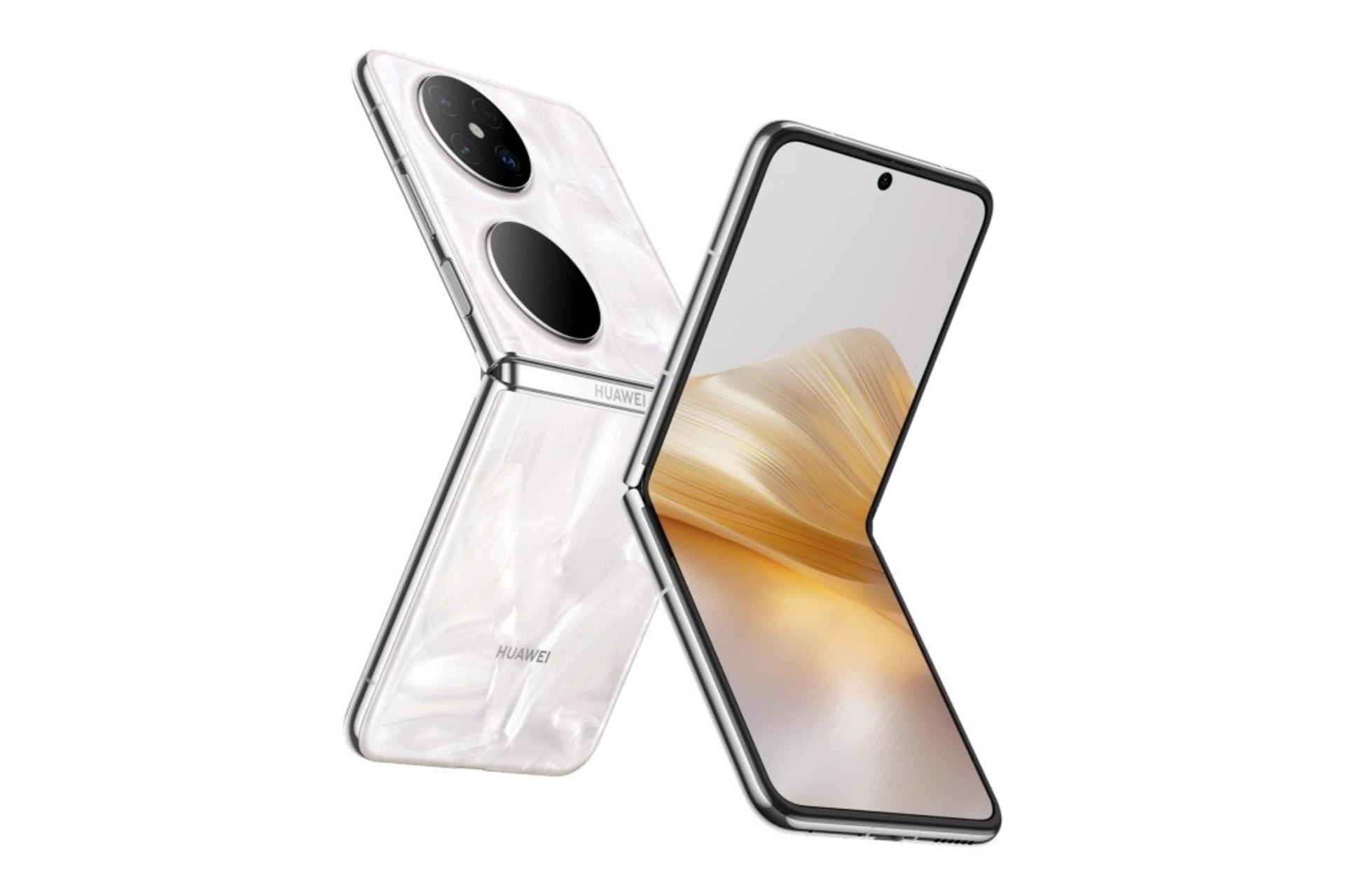 پنل جلو و پشت گوشی موبایل پاکت 2 هواوی سفید / Huawei Pocket 2