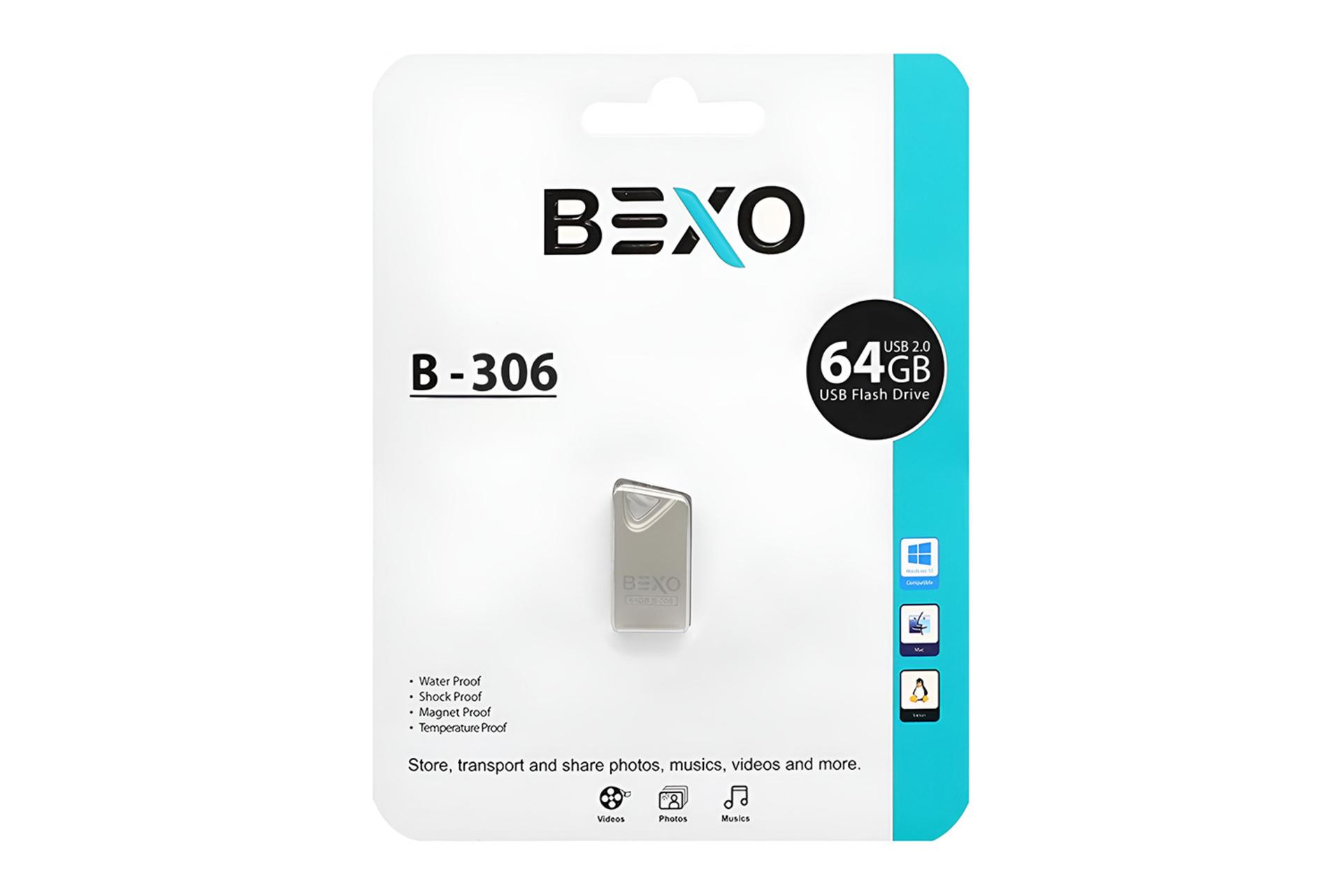 جعبه فلش مموری بکسومن BEXOman B-306 64GB USB 2.0