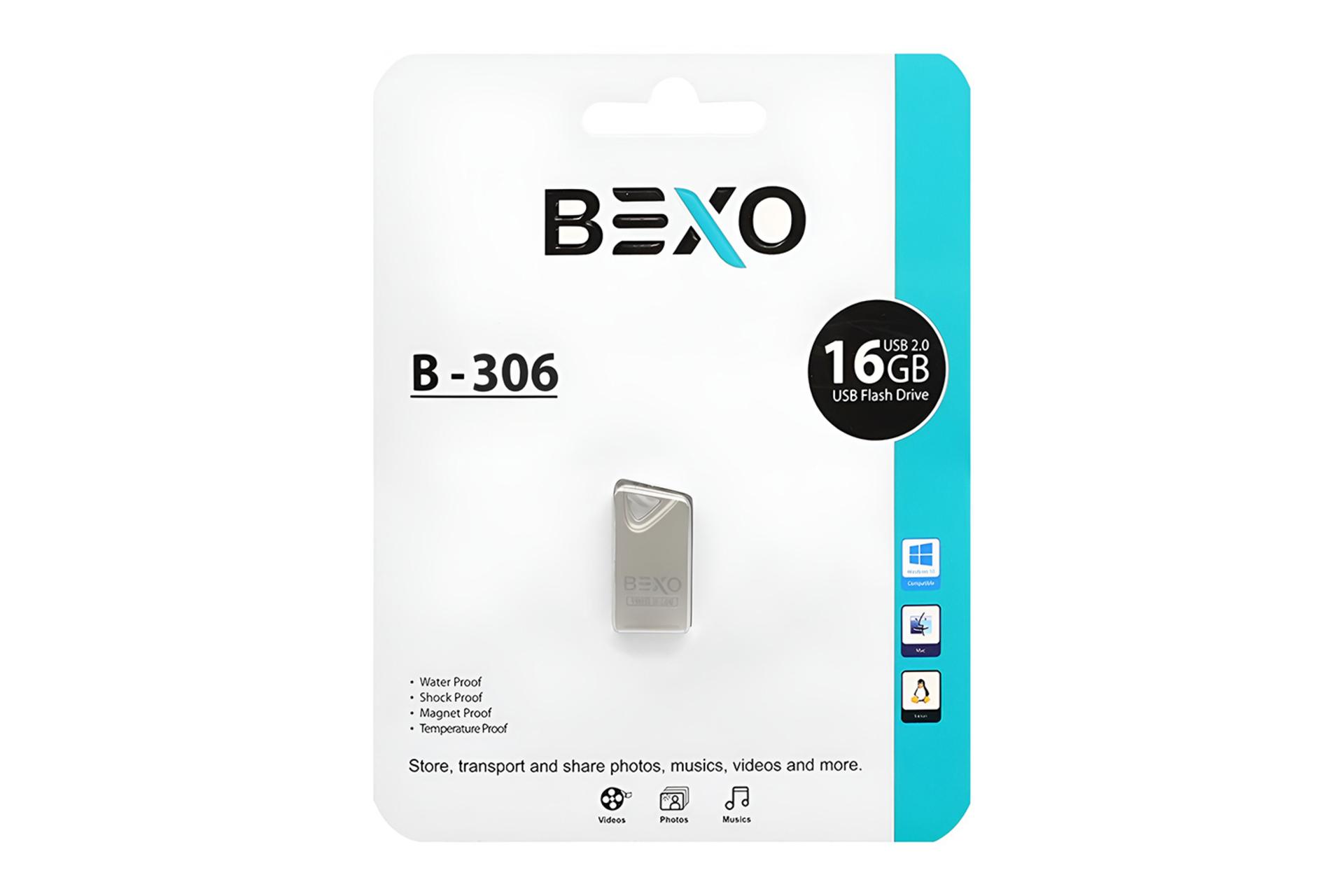 جعبه فلش مموری بکسومن BEXOman B-306 16GB USB 2.0