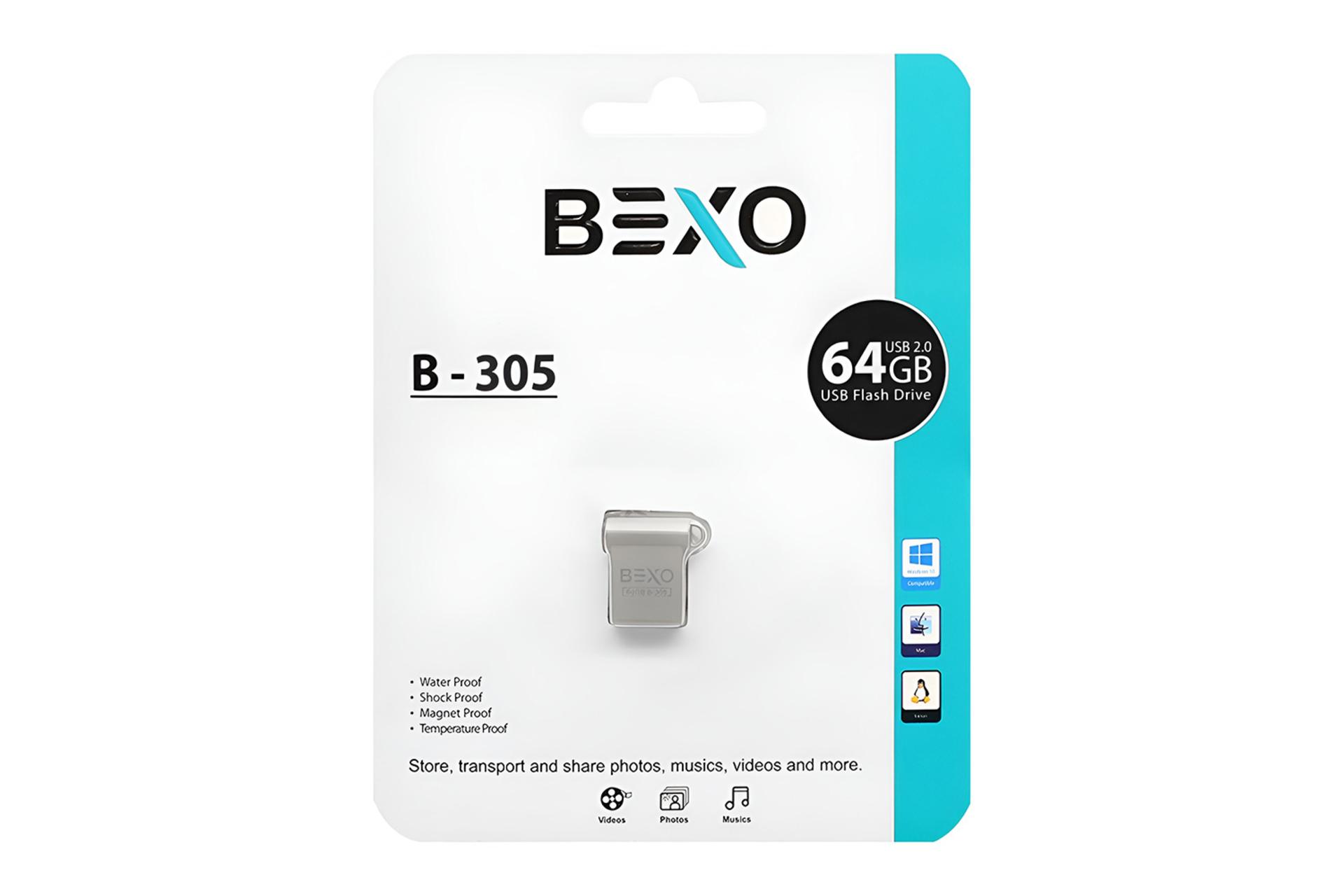 جعبه فلش مموری بکسومن BEXOman B-305 64GB USB 2.0