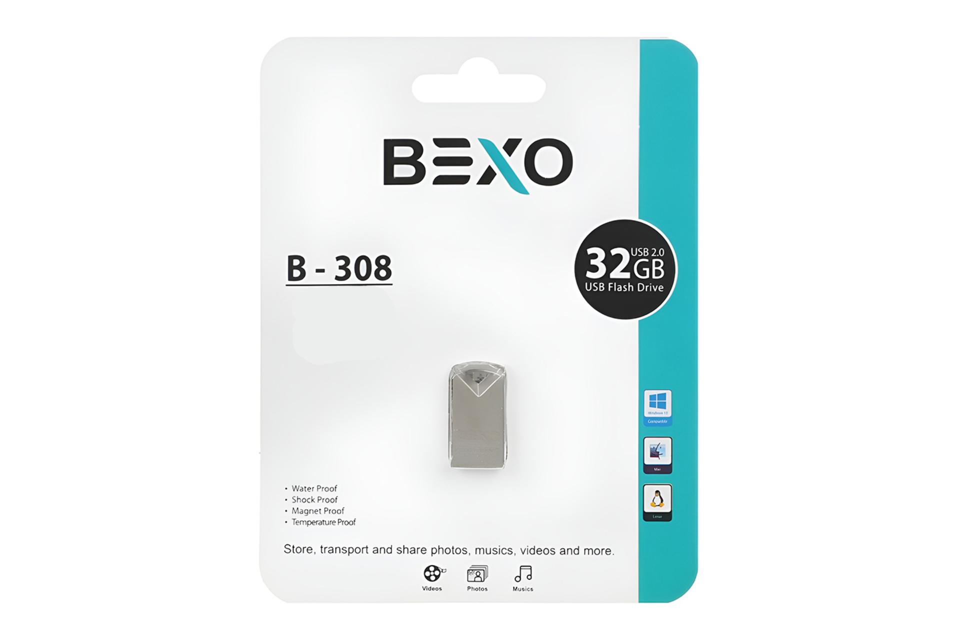 جعبه فلش مموری بکسومن BEXOman B-308 32GB USB 2.0