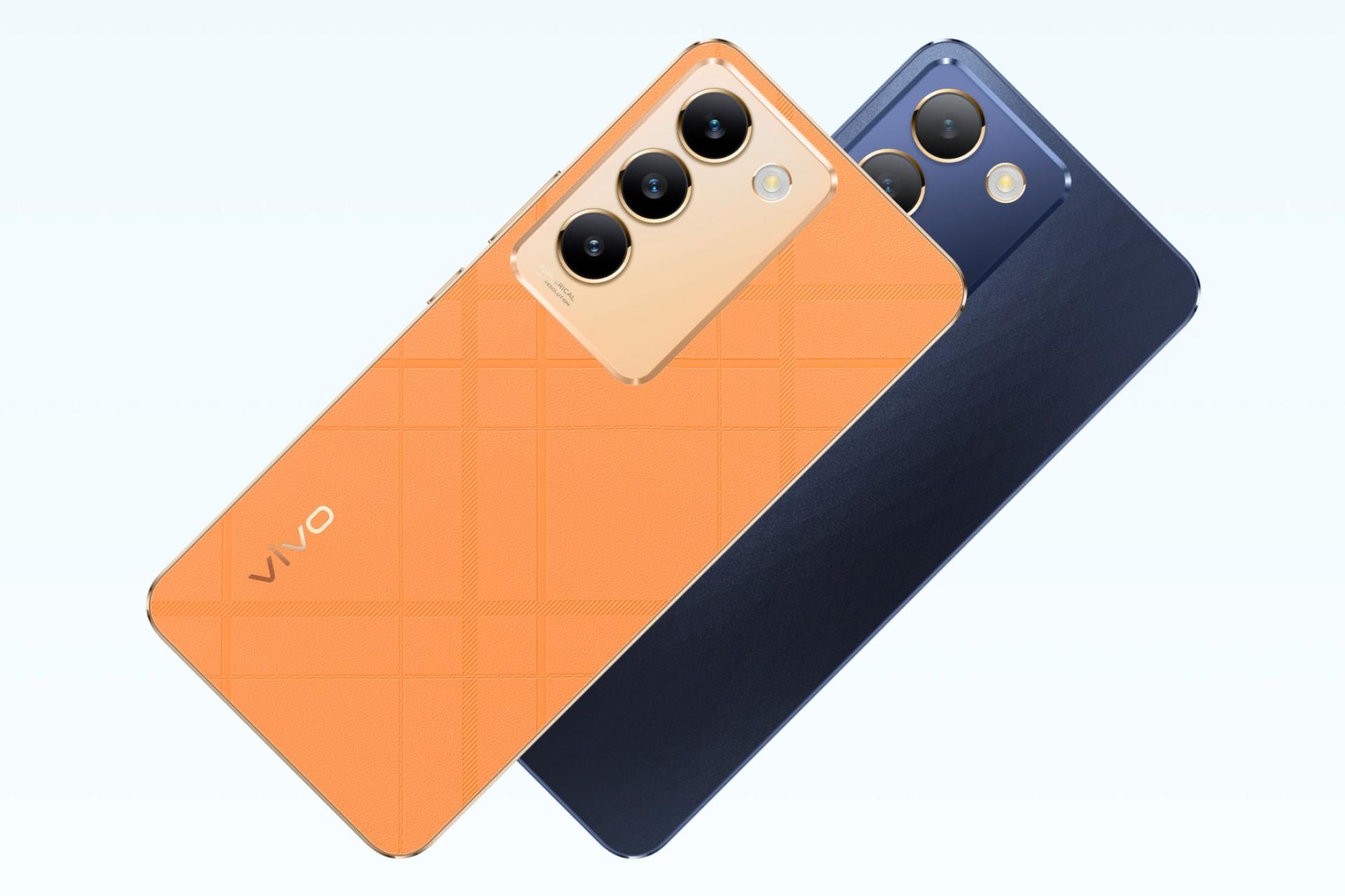 پنل پشت گوشی موبایل ویوو vivo Y200e در رنگ مشکی و نارنجی