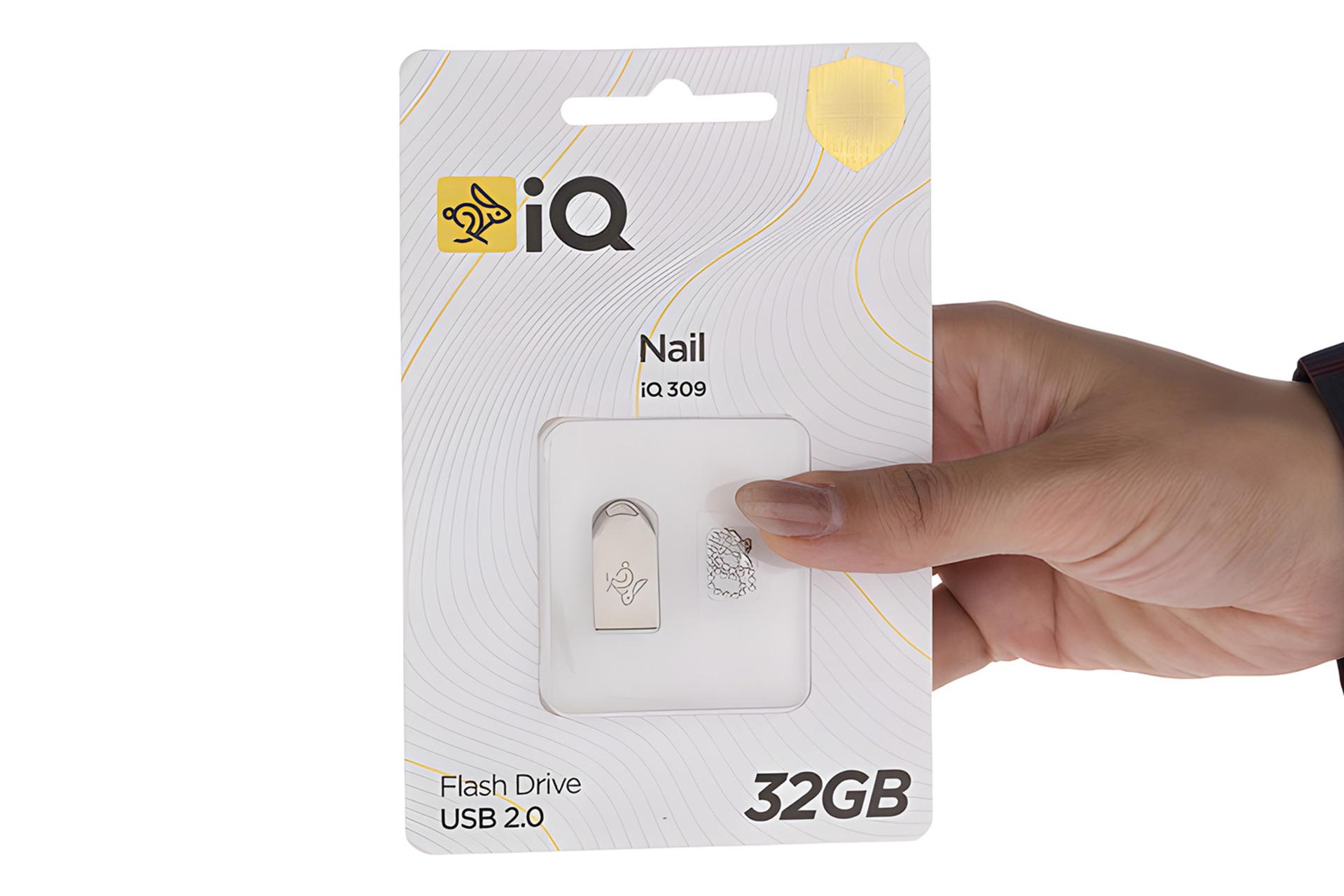 جعبه فلش مموری آی کیو iQ Nail iQ309 32GB USB 2.0