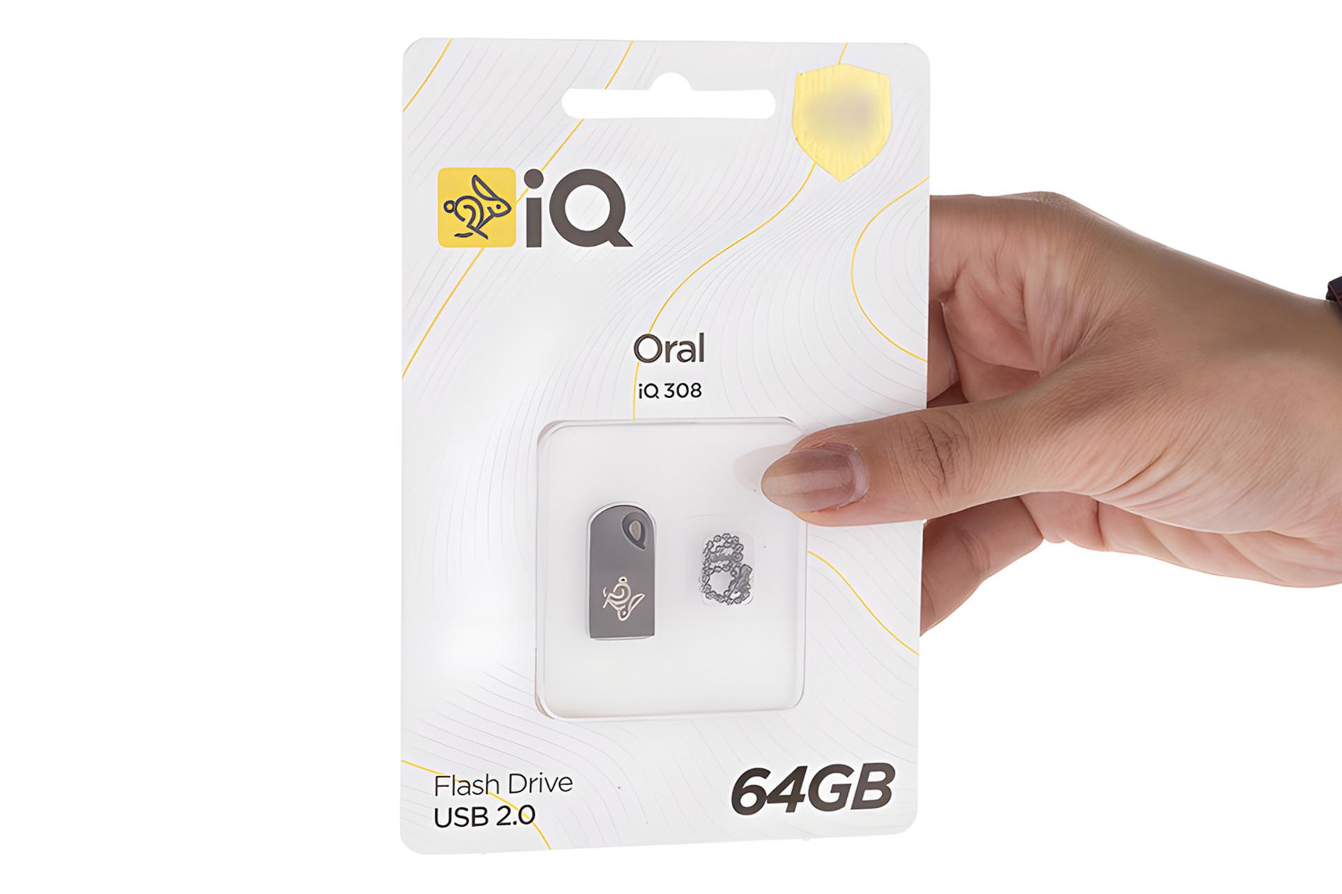 جعبه فلش مموری آی کیو iQ Oral iQ308 64GB USB 2.0