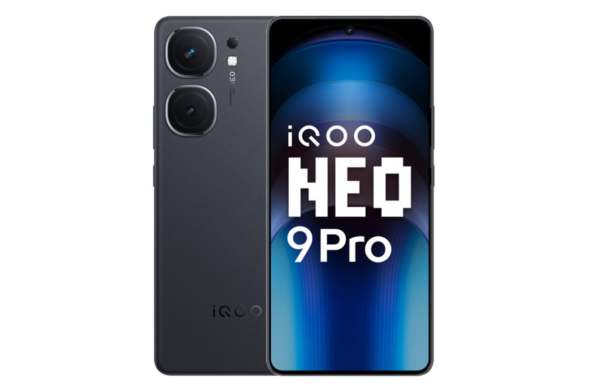 پنل جلو و پشت گوشی موبایل iQOO Neo9 پرو ویوو نسخه گلوبال مشکی / vivo iQOO Neo9 Pro Global