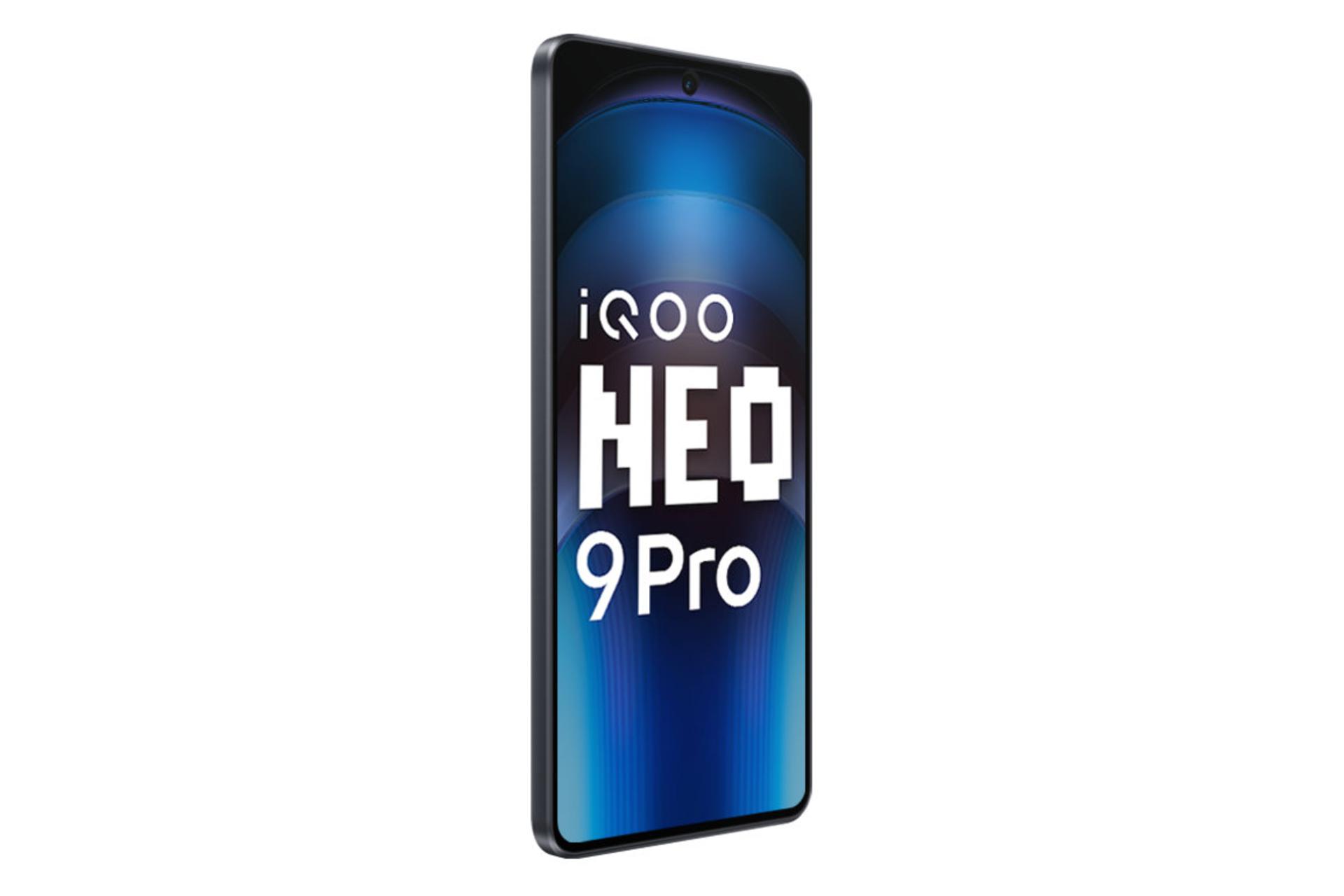سمت چپ پنل جلوی گوشی موبایل iQOO Neo9 پرو ویوو نسخه گلوبال مشکی / vivo iQOO Neo9 Pro Global
