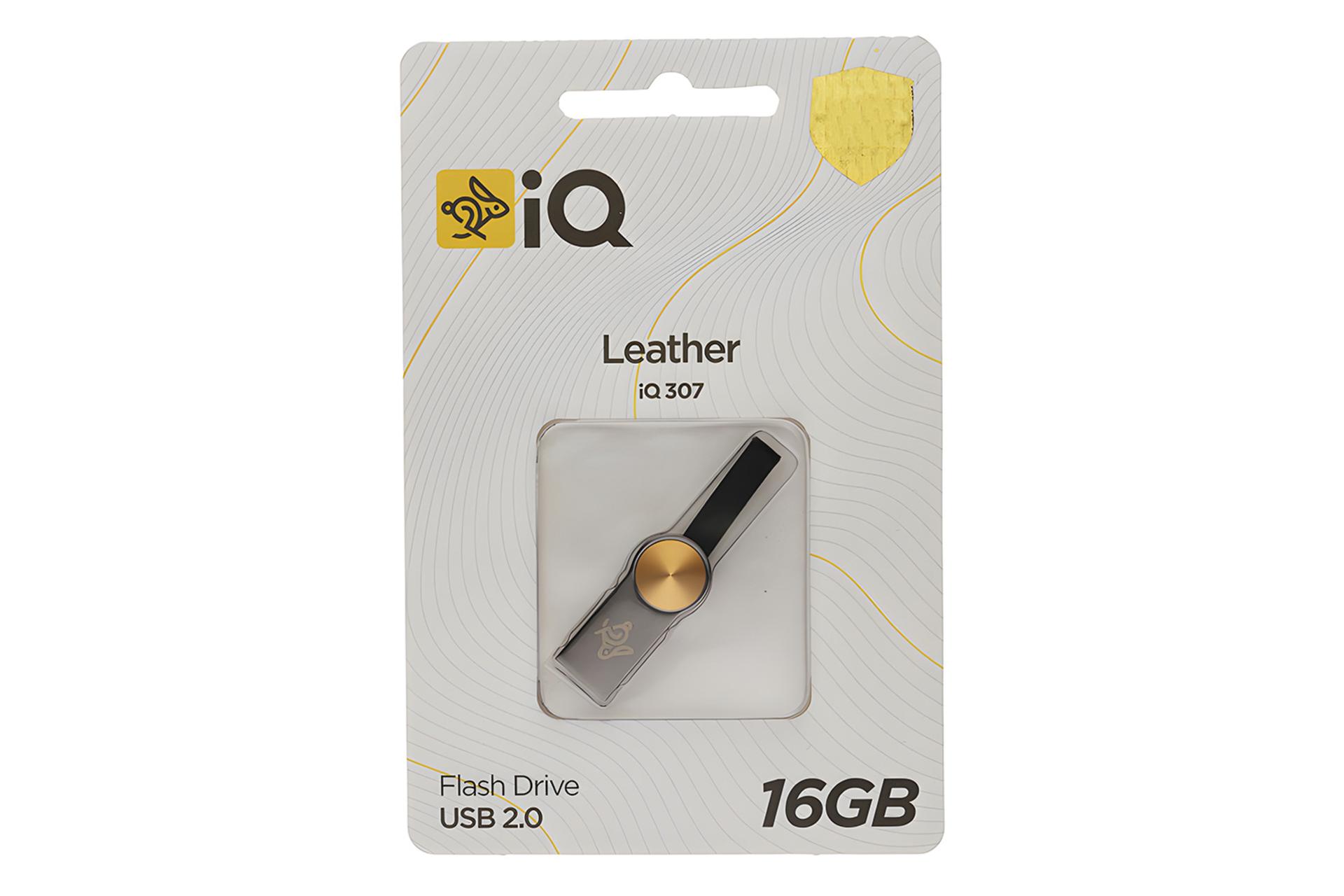 جعبه فلش مموری آی کیو iQ Leather iQ307 16GB USB 2.0