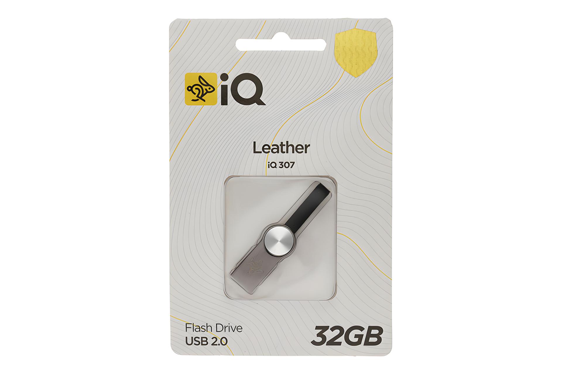 جعبه فلش مموری آی کیو iQ Leather iQ307 32GB USB 2.0