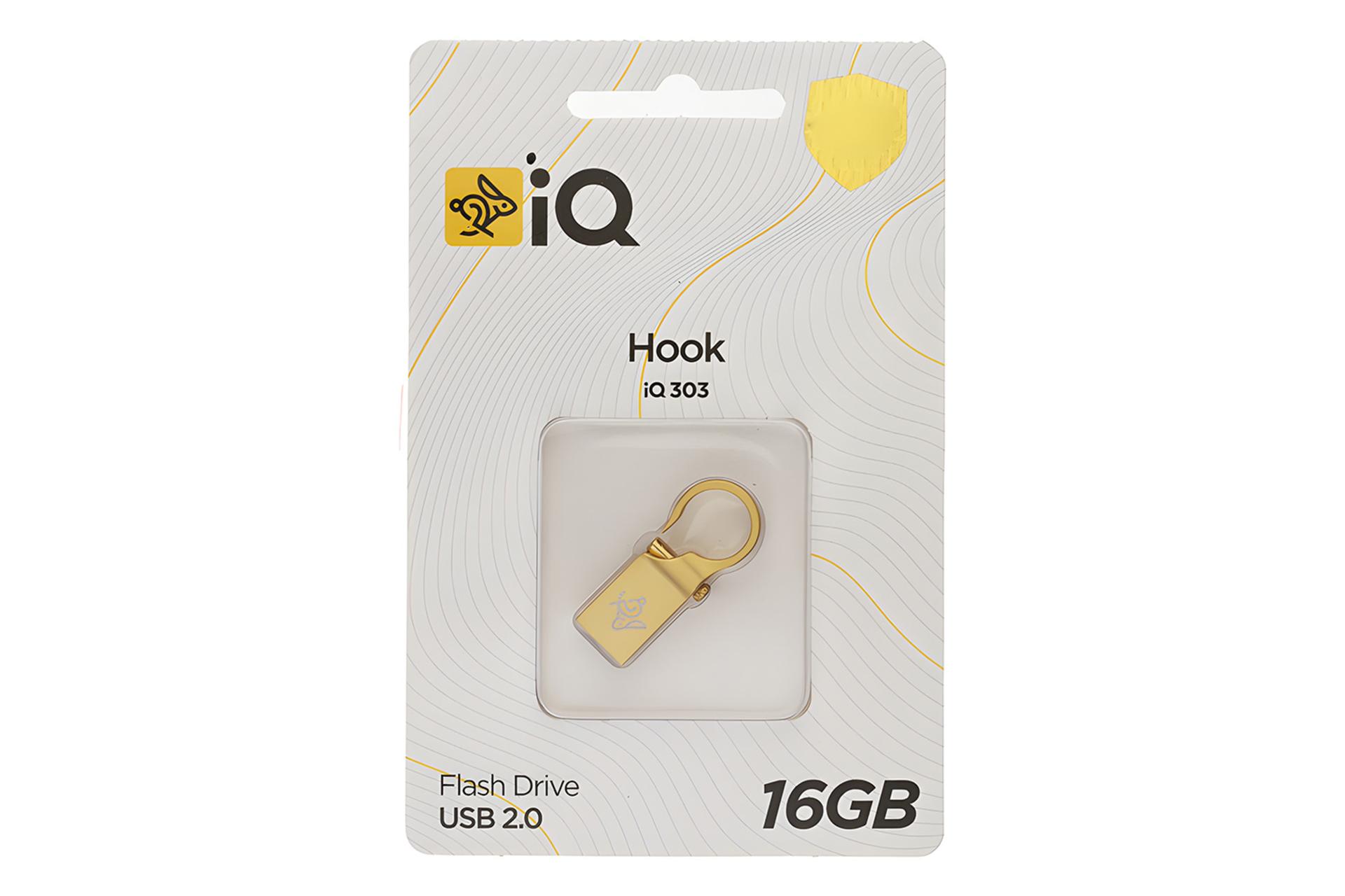 جعبه فلش مموری آی کیو iQ Hook iQ303 16GB USB 2.0