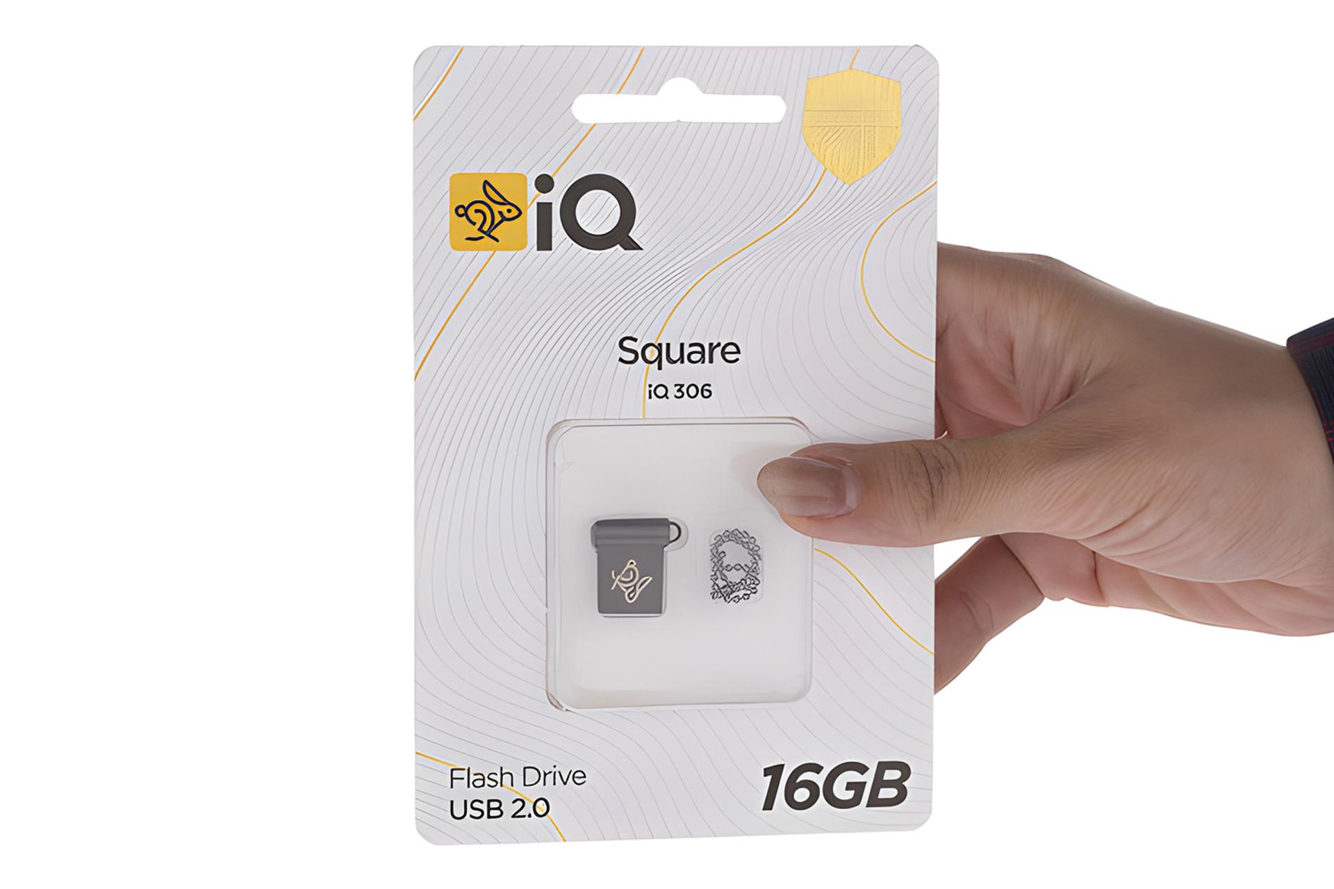 جعبه فلش مموری آی کیو iQ Square iQ306 16GB USB 2.0