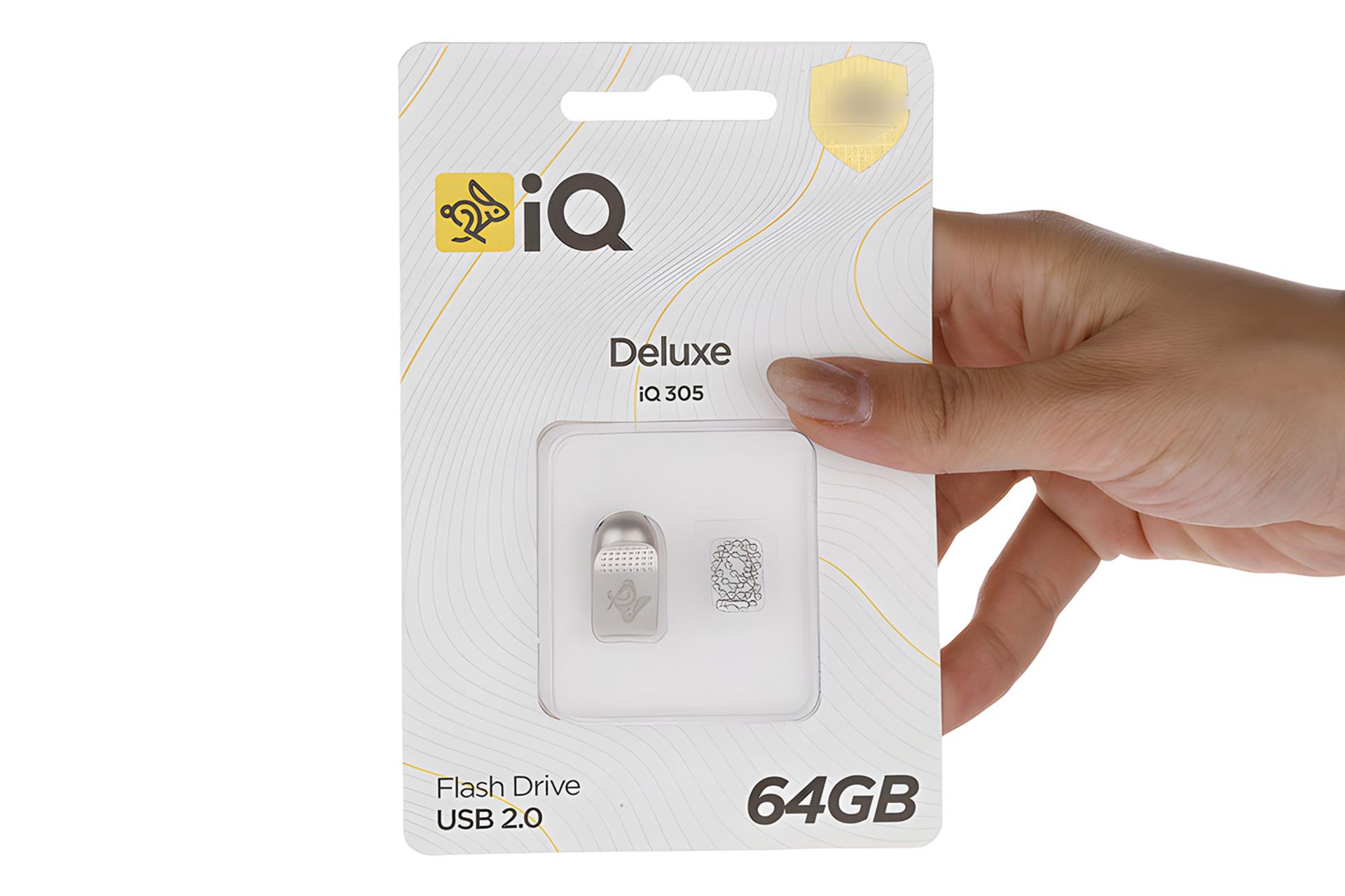 جعبه فلش مموری آی کیو iQ Deluxe iQ305 64GB USB 2.0