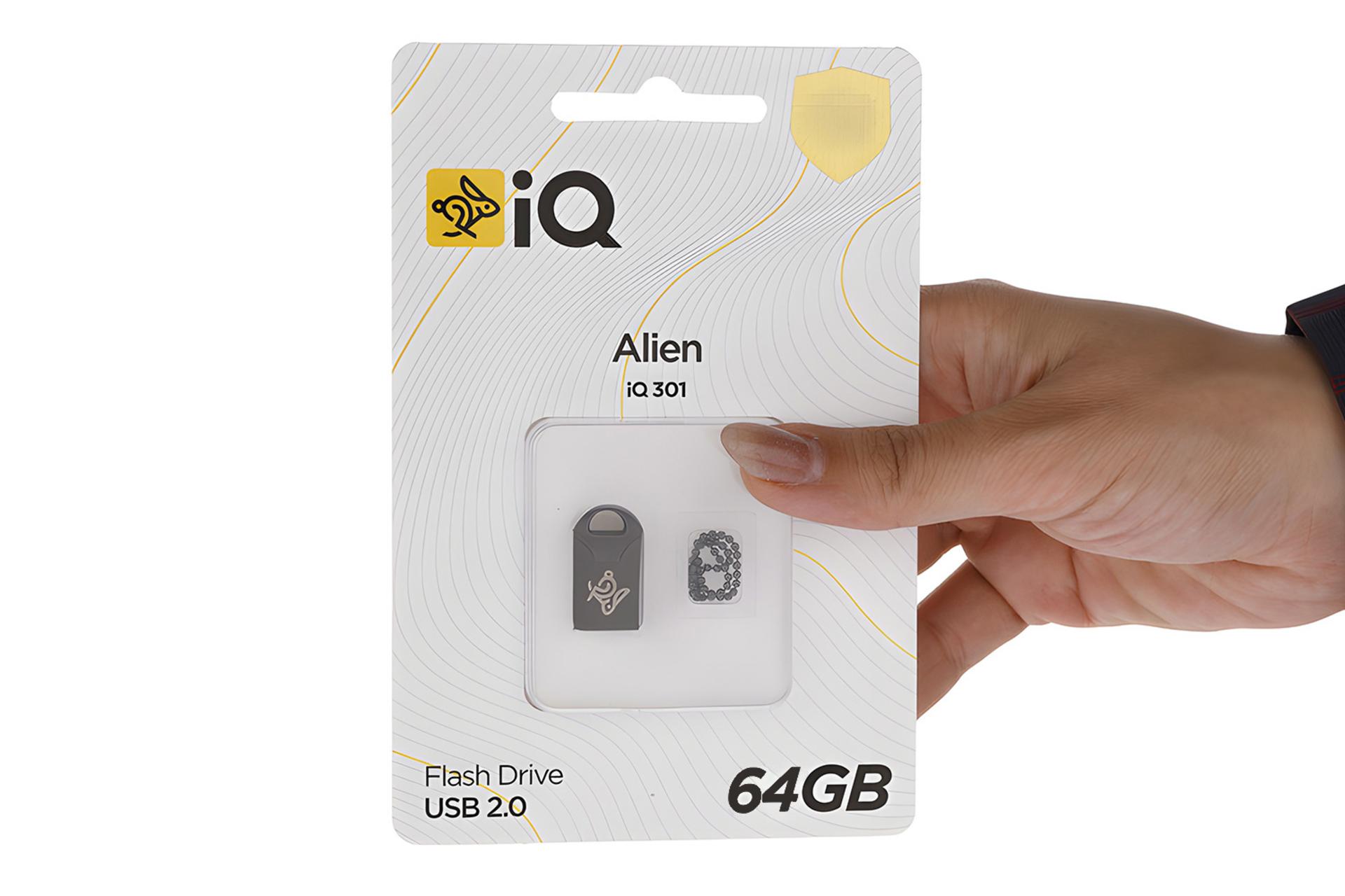 جعبه فلش مموری آی کیو iQ Alien iQ301 64GB USB 2.0