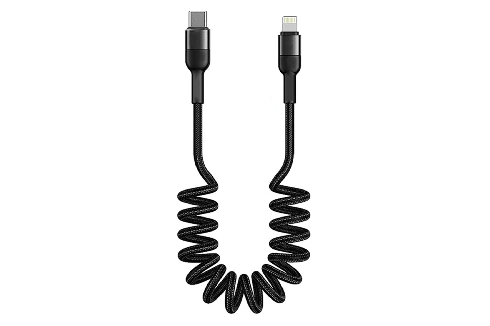 کابل شارژ USB گرین لیون Type-C به Lightning مدل Spring Cable با طول 1.5 متر