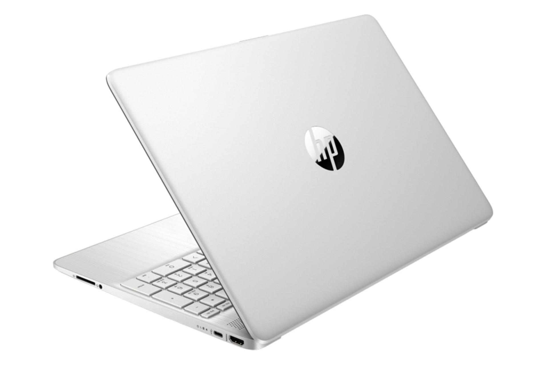 لپ تاپ اچ پی HP 15s-fq5099TU نمای پشت و رنگ نقره ای