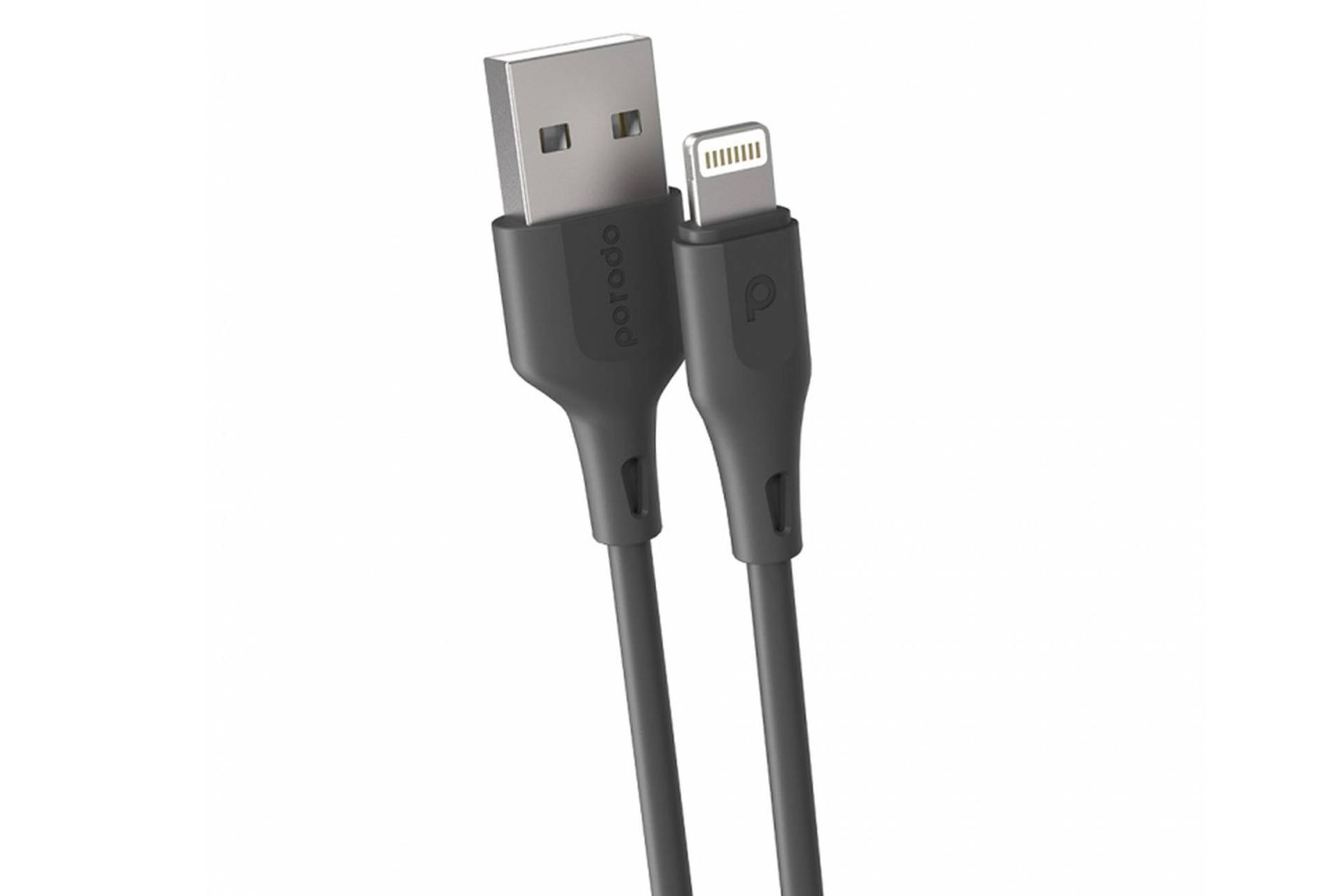 کابل شارژ USB پرودو Type-A به Lightning مدل PD-U2LC با طول 2 متر رنگ مشکی