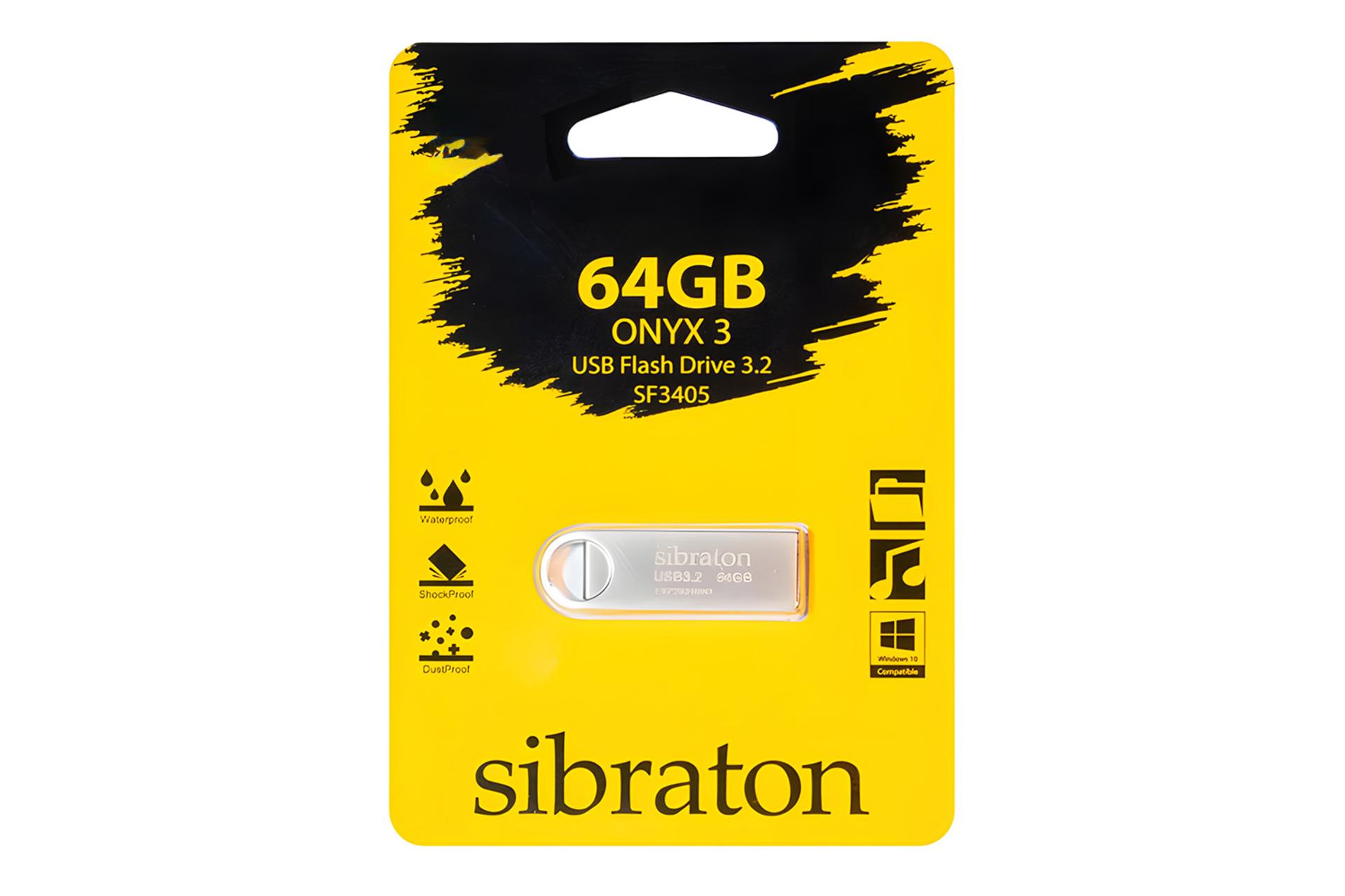 جعبه فلش مموری سیبراتون Sibraton ONYX 3 SF3405 64GB USB 3.2