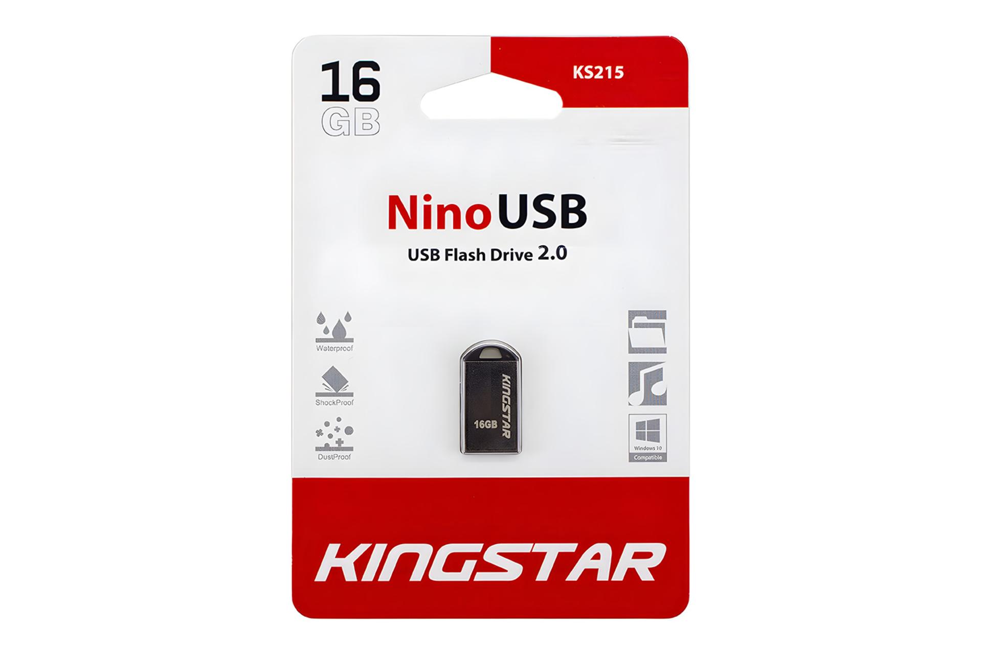 جعبه فلش مموری کینگ‌ استار Kingstar KS215 Nino 16GB USB 2.0