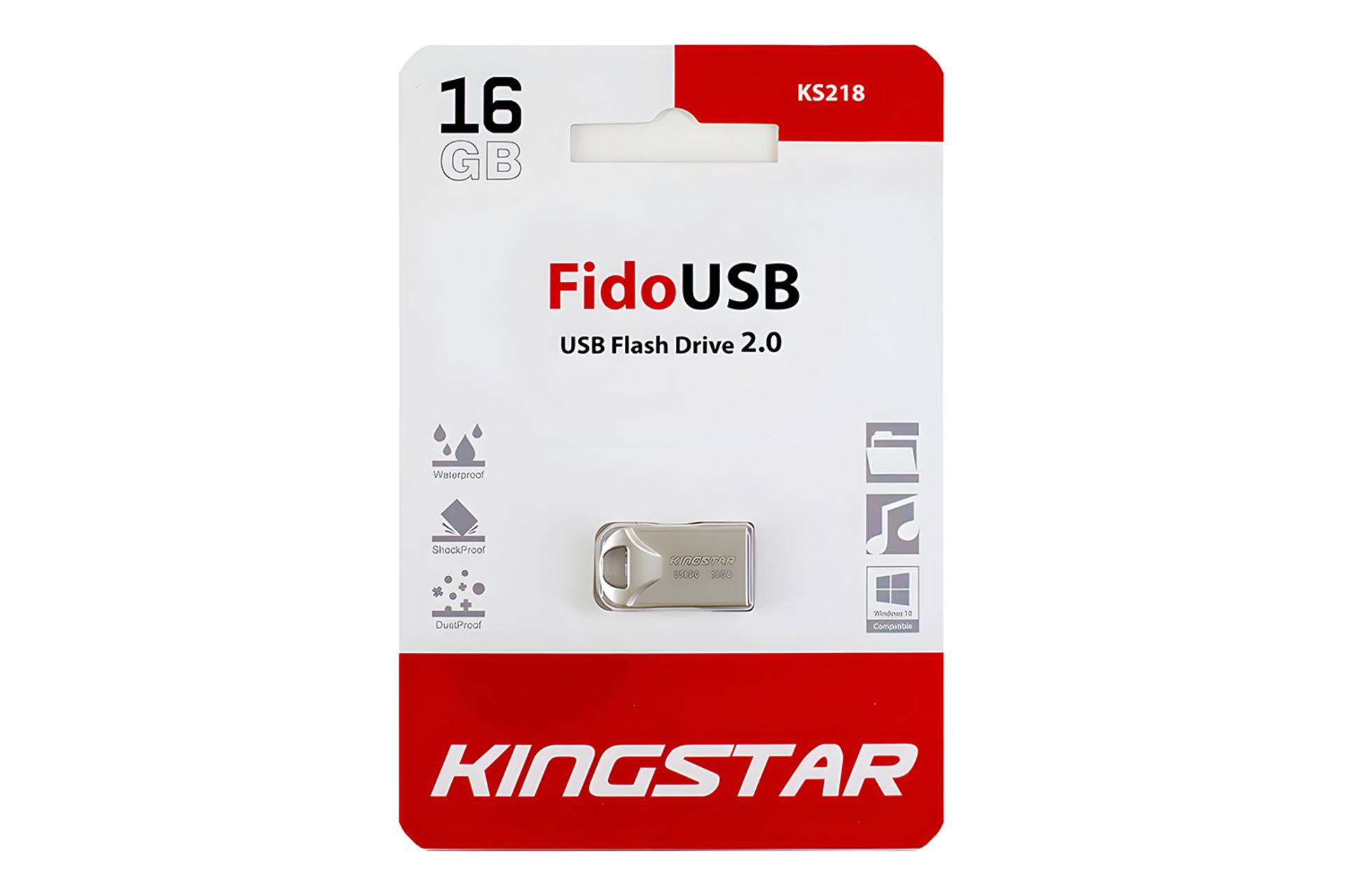 جعبه فلش مموری کینگ‌ استار Kingstar KS218 Fido 16GB USB 2.0