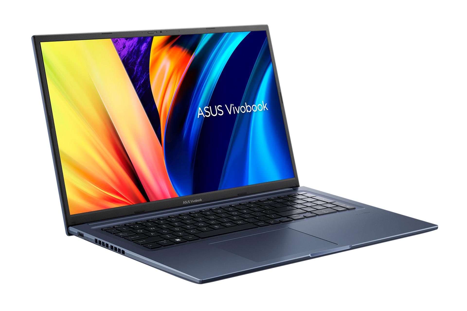 لپ تاپ ایسوس ASUS VivoBook 17X K1703ZA نمای چپ صفحه نمایش و درگاه ها