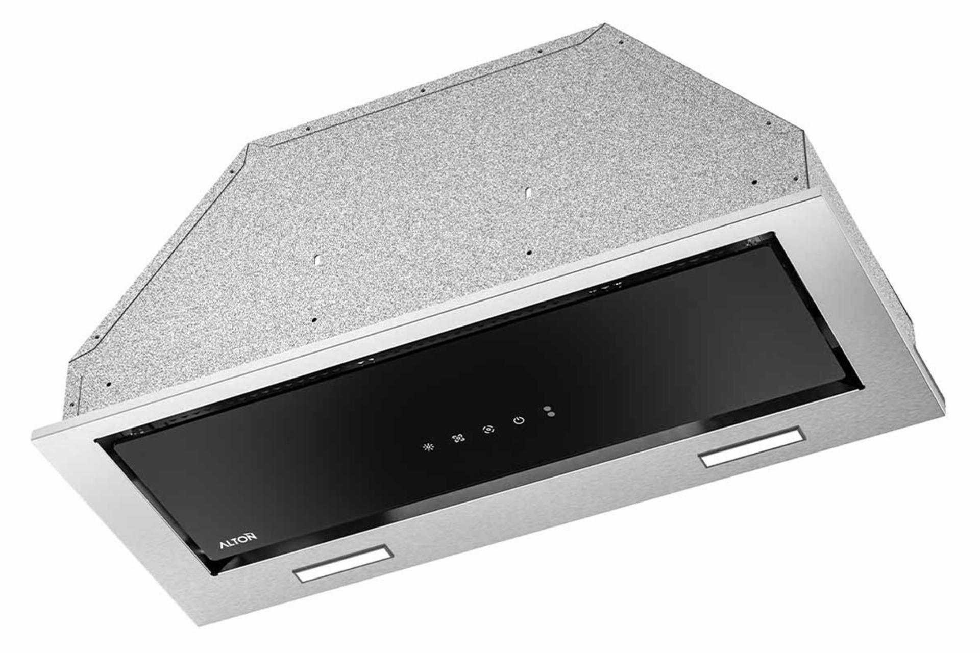 نمای نیمرخ هود مخفی آلتون H703S رنگ استیل