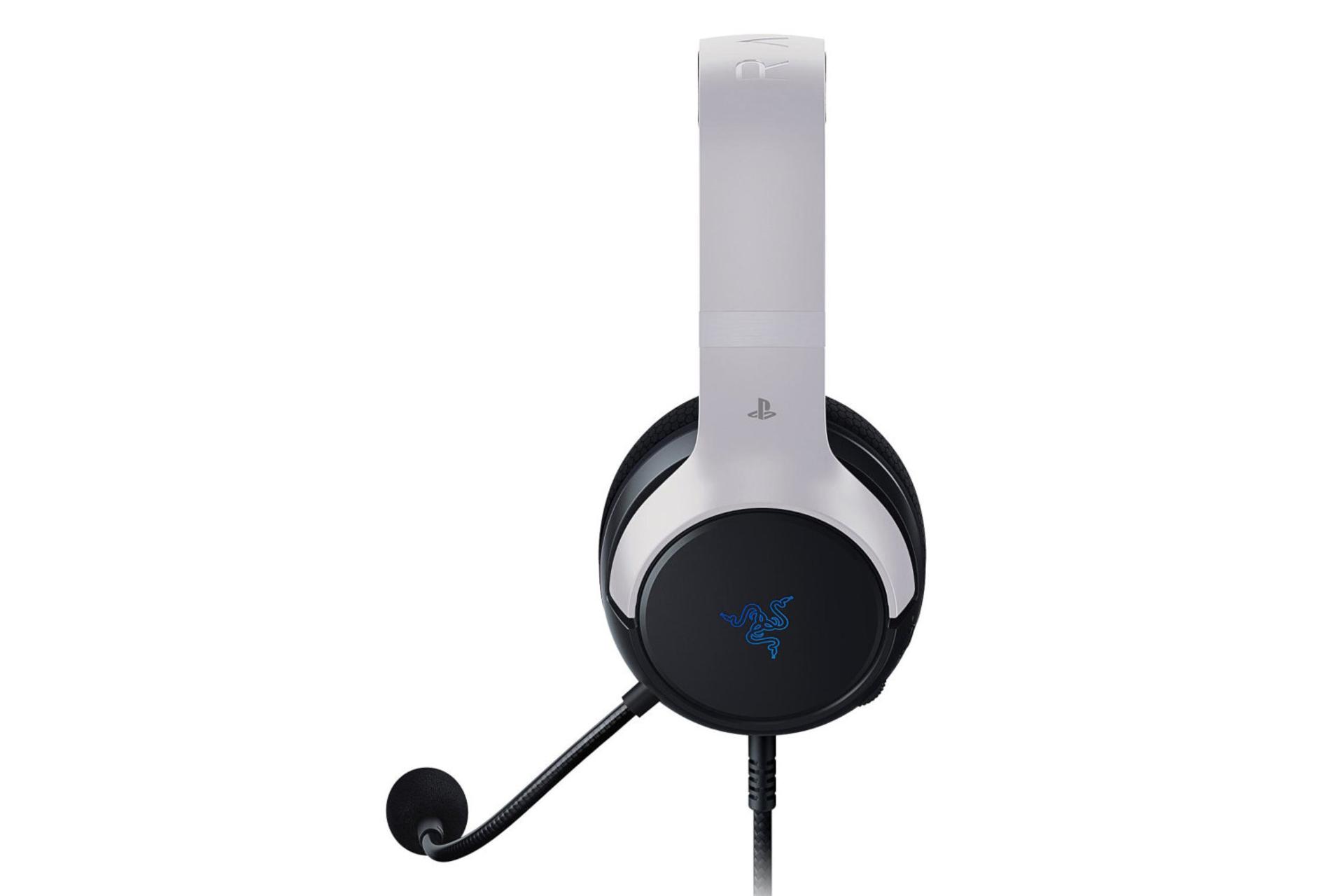نمای جانبی هدست گیمینگ ریزر Kaira X نسخه پلی استیشن / Razer Kaira X for PlayStation