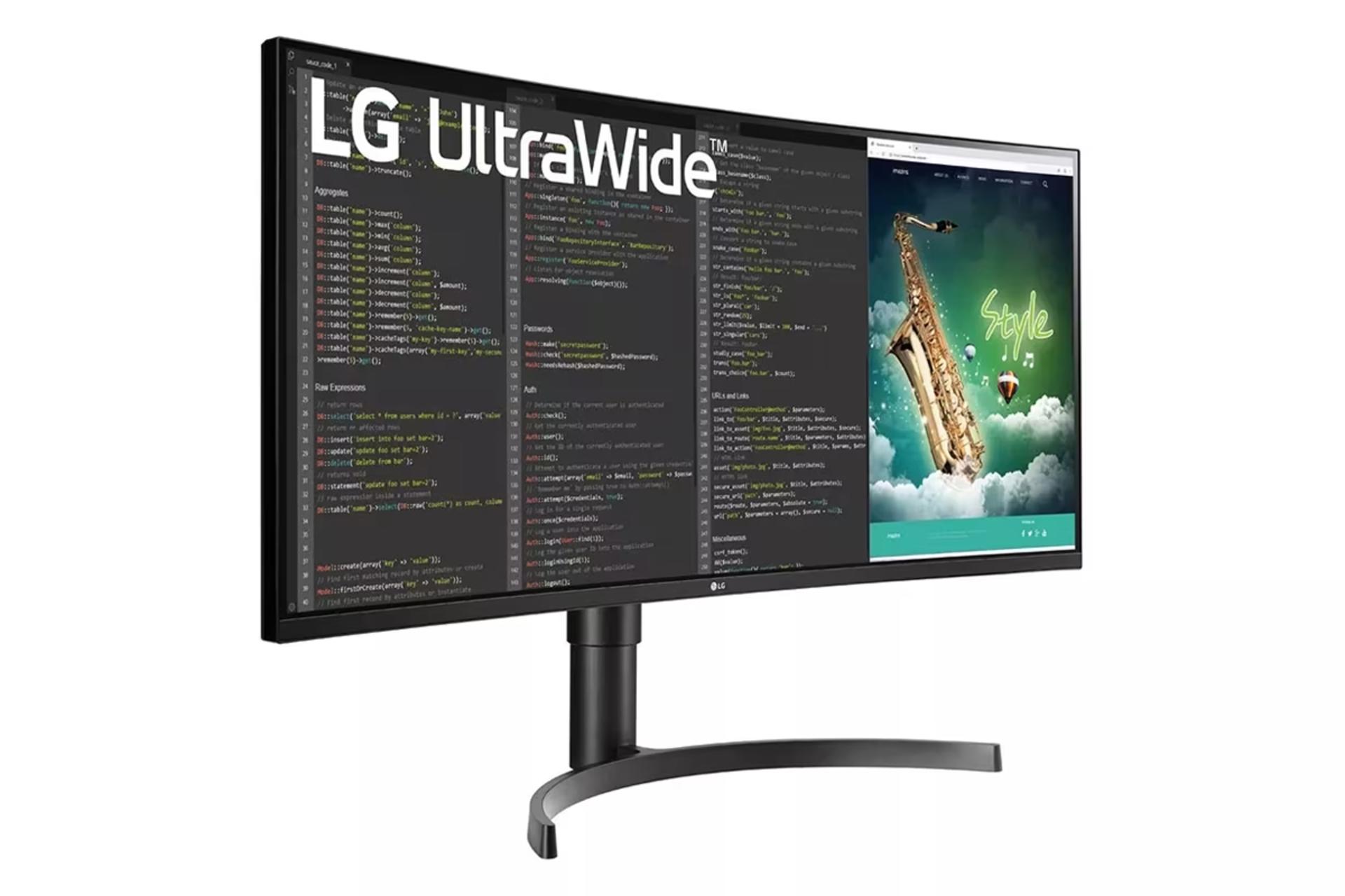 ابعاد و اندازه مانیتور ال جی 35 اینچ مدل 35WN75CN