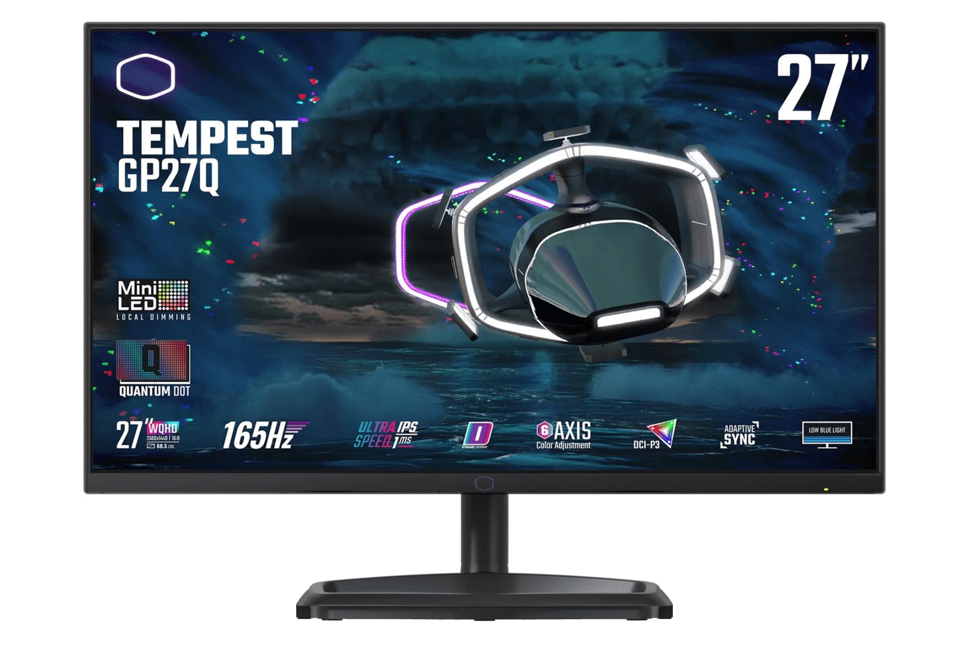 رزولوشن و کیفیت تصویر مانیتور کولر مستر 27 اینچ مدل GP27-FQS