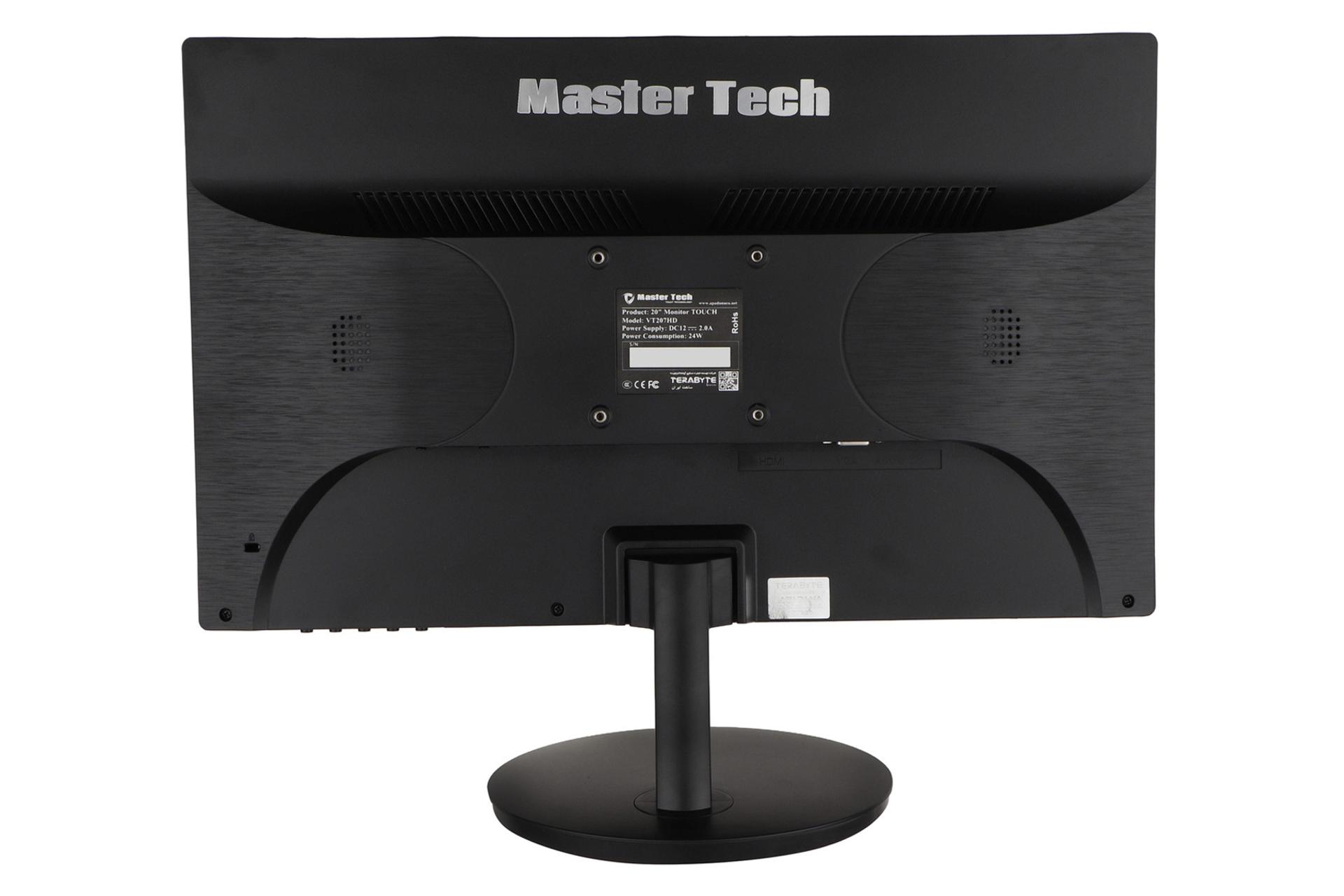نمای پشت و بدنه مانیتور مستر تک 20 اینچ مدل VT207HD