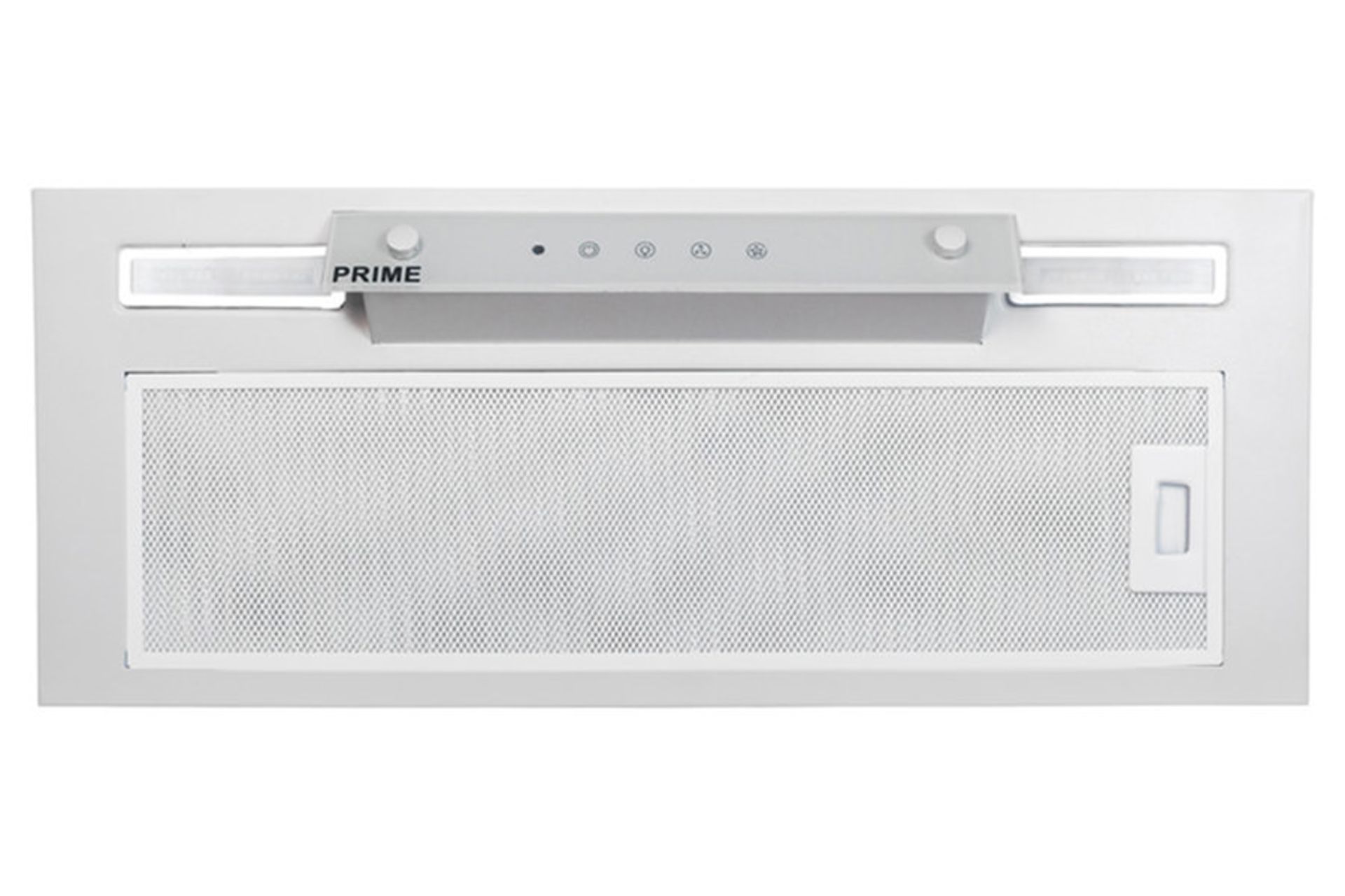 نمای جلوی هود مخفی پرایم HT450 رنگ سفید