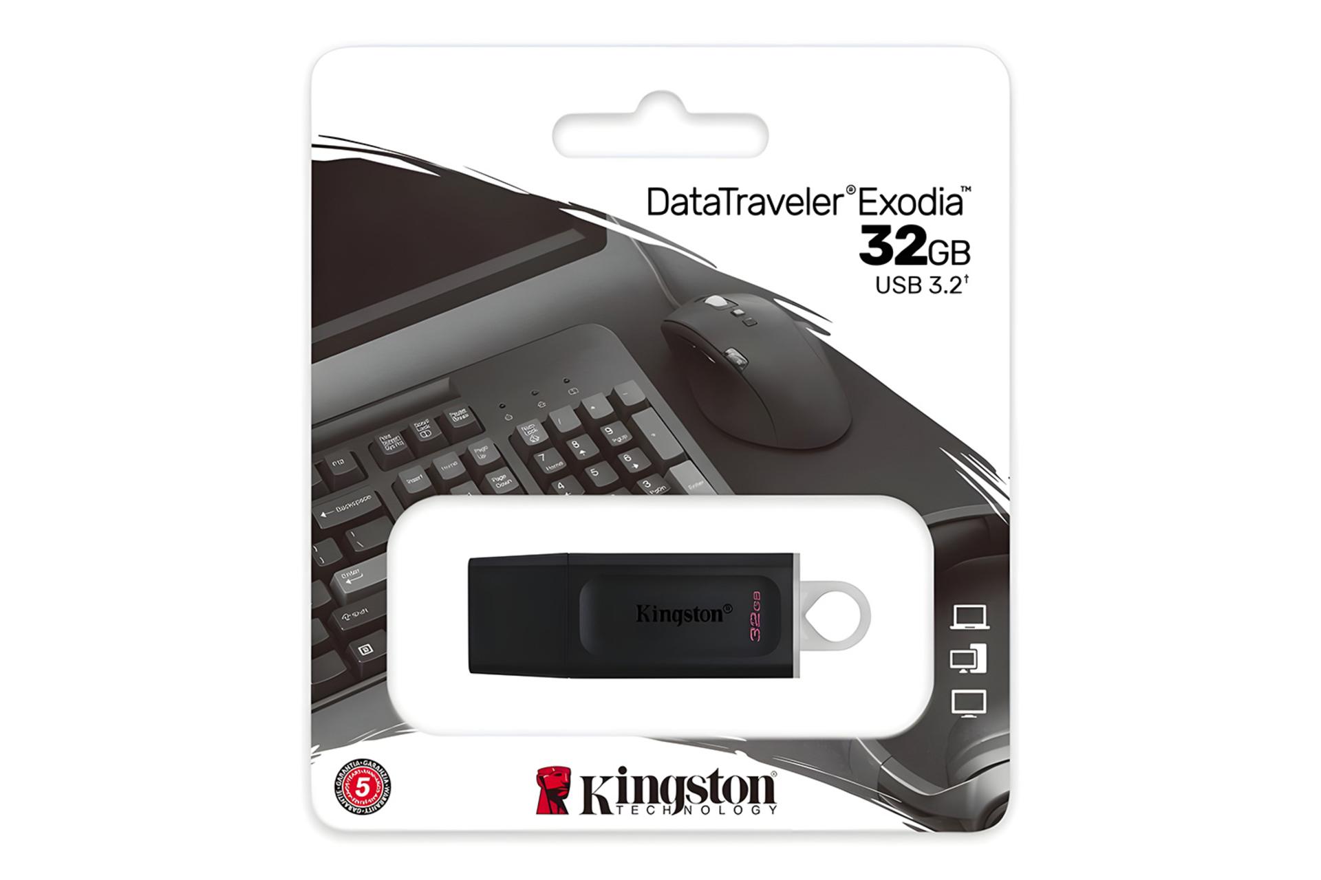 جعبه فلش مموری کینگستون Kingston DataTraveler Exodia 32GB USB 3.2