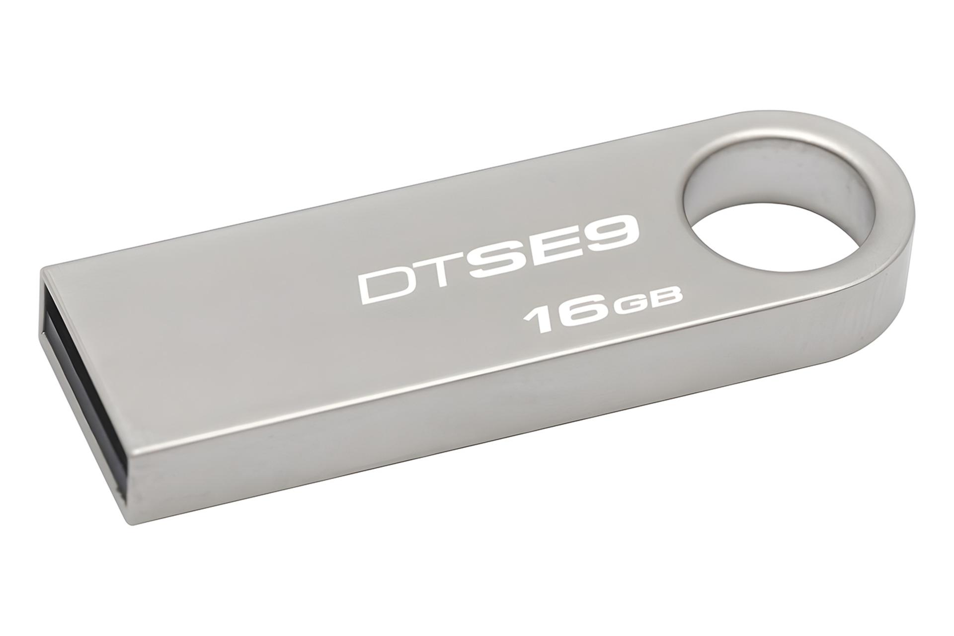 نمای کناری فلش مموری کینگستون Kingston DataTraveler SE9 16GB USB 2.0