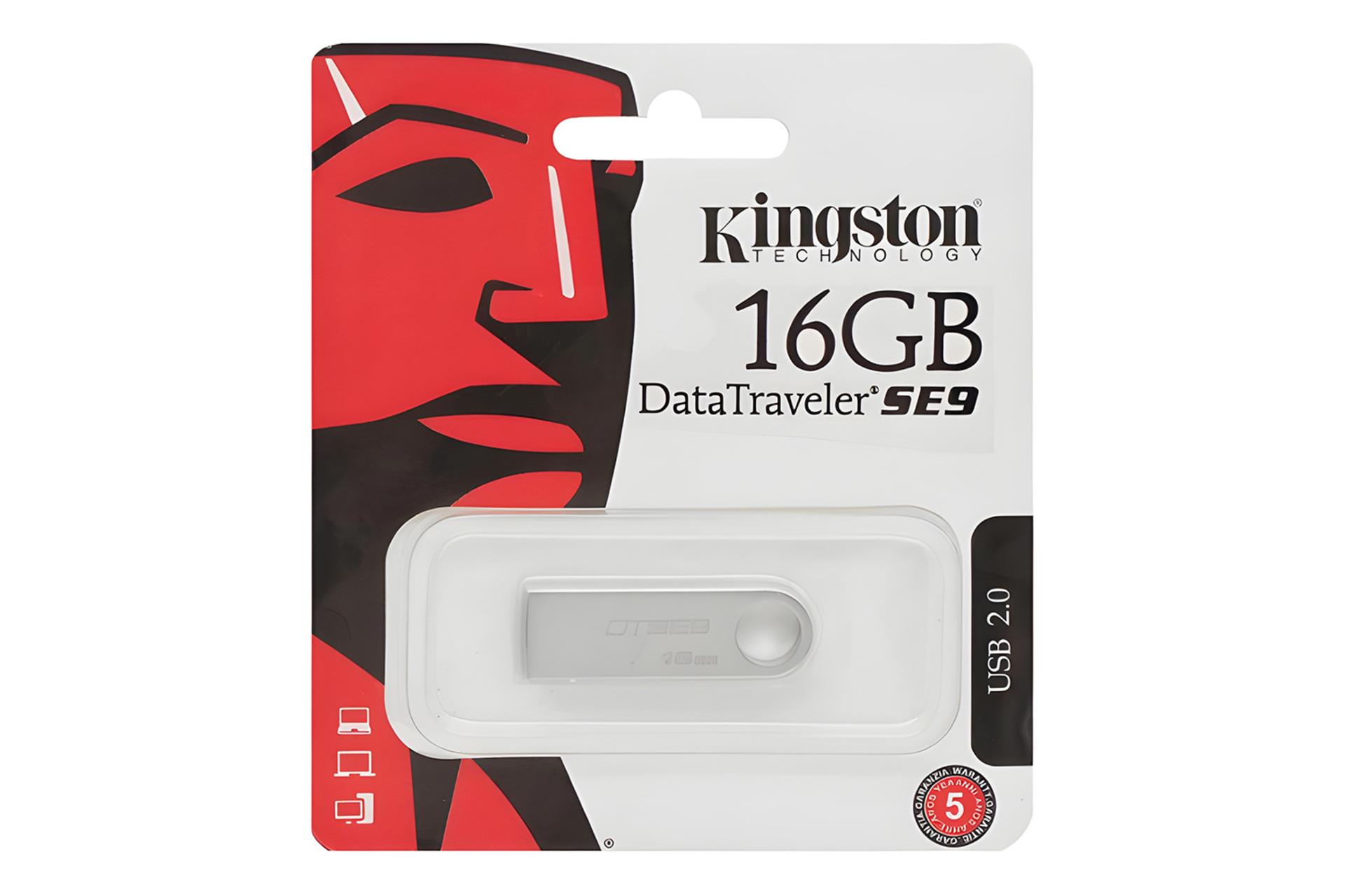جعبه فلش مموری کینگستون Kingston DataTraveler SE9 16GB USB 2.0