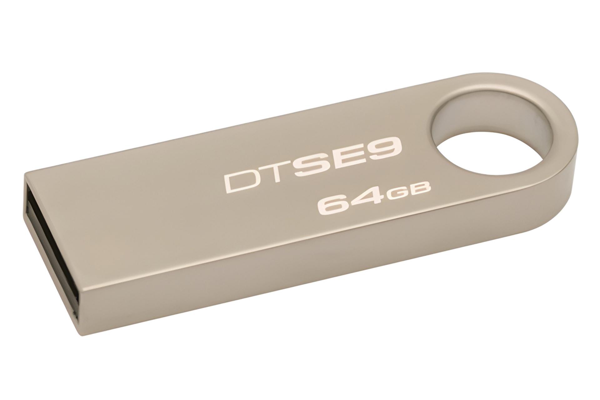 نمای کناری فلش مموری کینگستون Kingston DataTraveler SE9 64GB USB 2.0