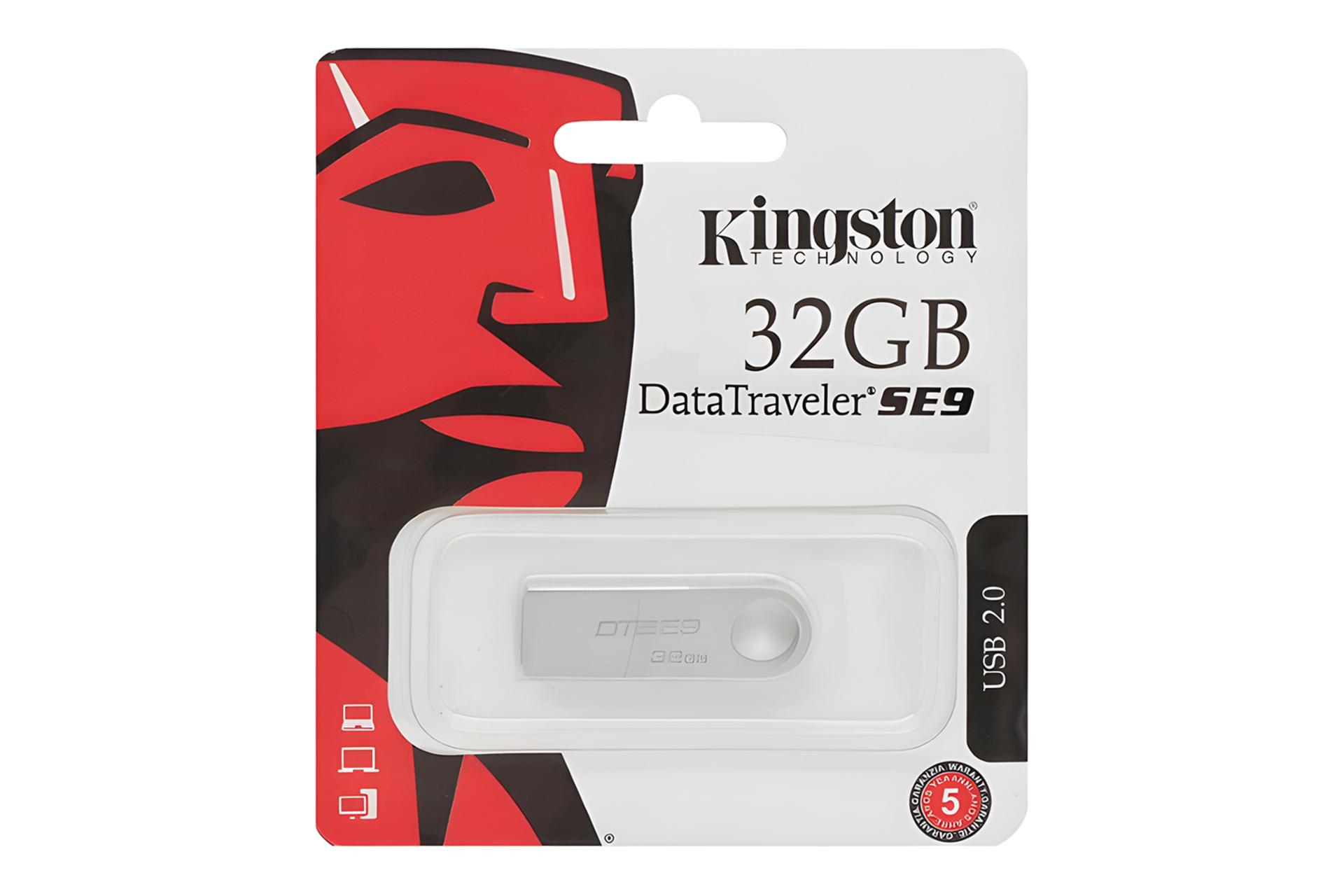 جعبه فلش مموری کینگستون Kingston DataTraveler SE9 32GB USB 2.0