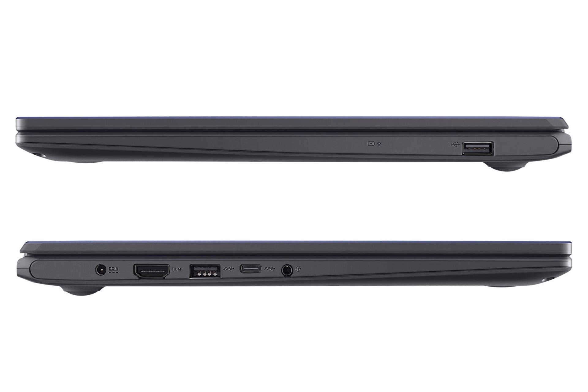 لپ تاپ ایسوس ASUS Vivobook Go 15 E510KA نمای جانبی و درگاه ها