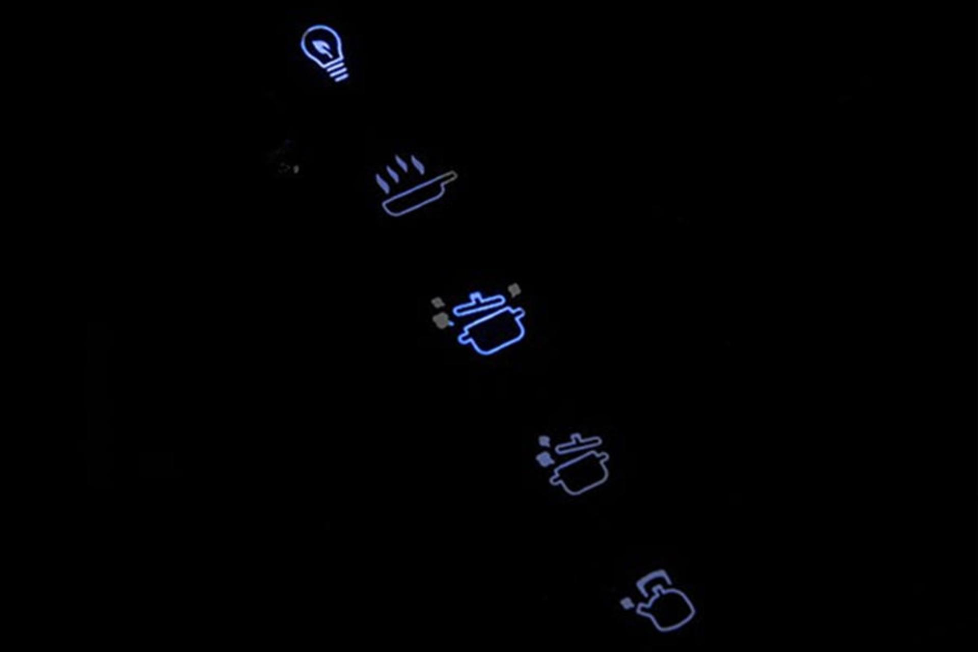 پنل لمسی هود شومینه‌ای پارمیدا کن